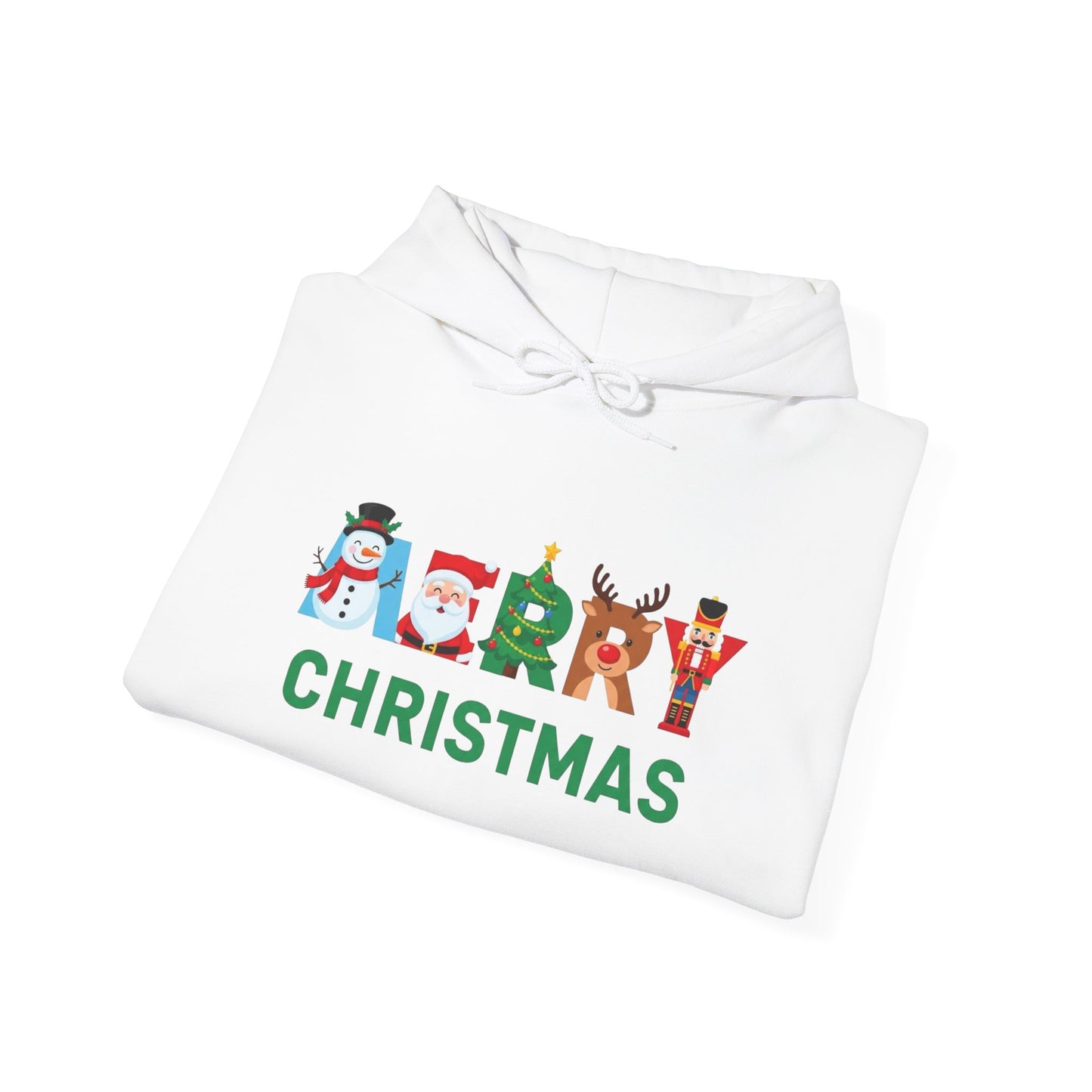 Merry Christmas Ornaments Graphic Hoodie Unisex Heavy Blend™ Hooded Sweatshirt