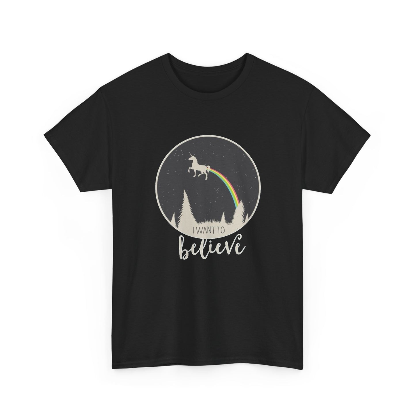 I Want To Believe Graphic T Shirt NEW Unisex Heavy Cotton Tee