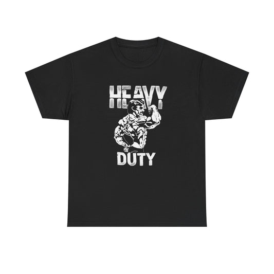 Heavy Duty GYM Workout Retro Graphic T Shirt NEW Unisex Heavy Cotton Tee