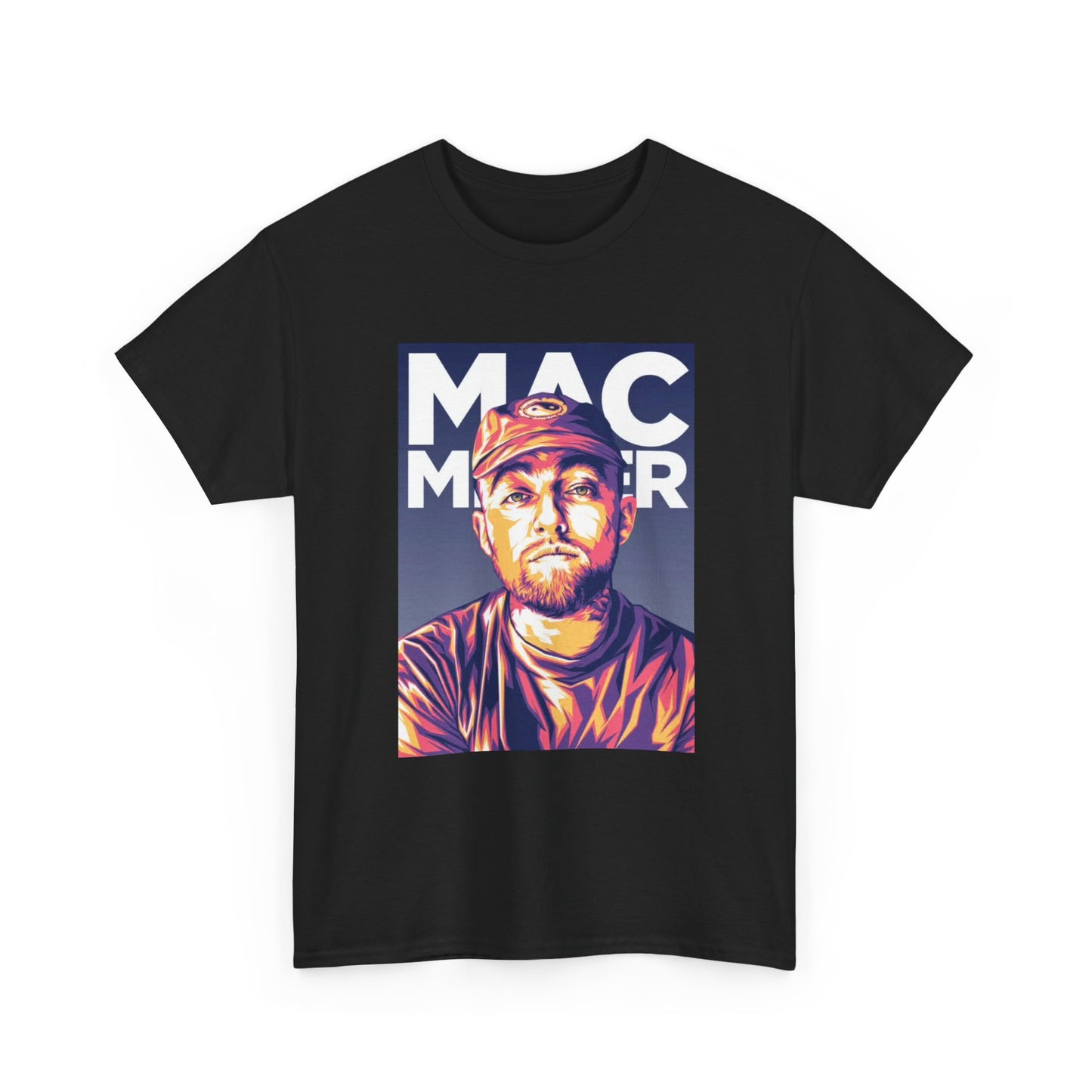 Mac Miller Tshirt Neon Graphic Trippy Rap classic art Unisex Heavy Cotton Tee