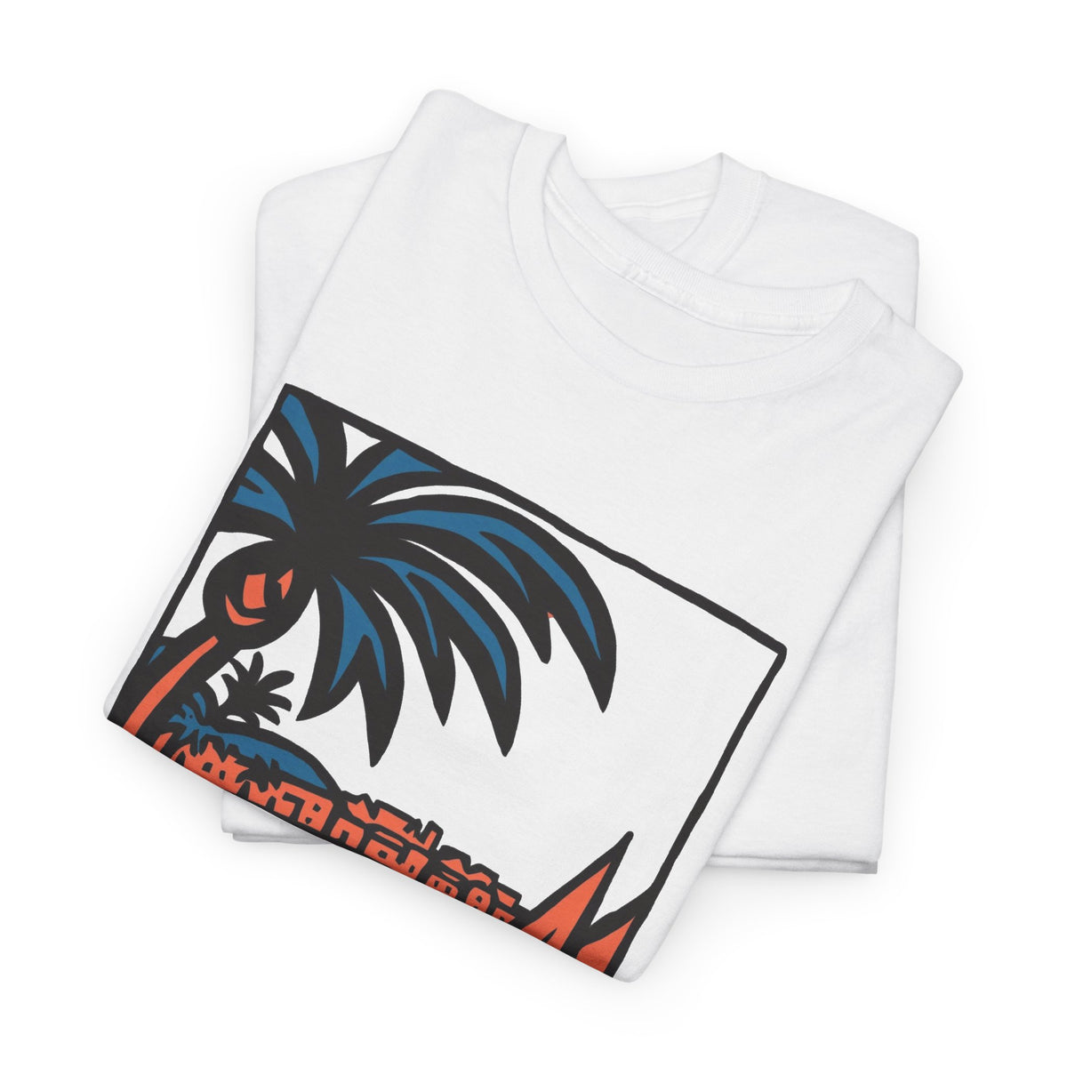 Dominican Republic Beach Graphic T Shirt Men's Heavy Cotton Tee