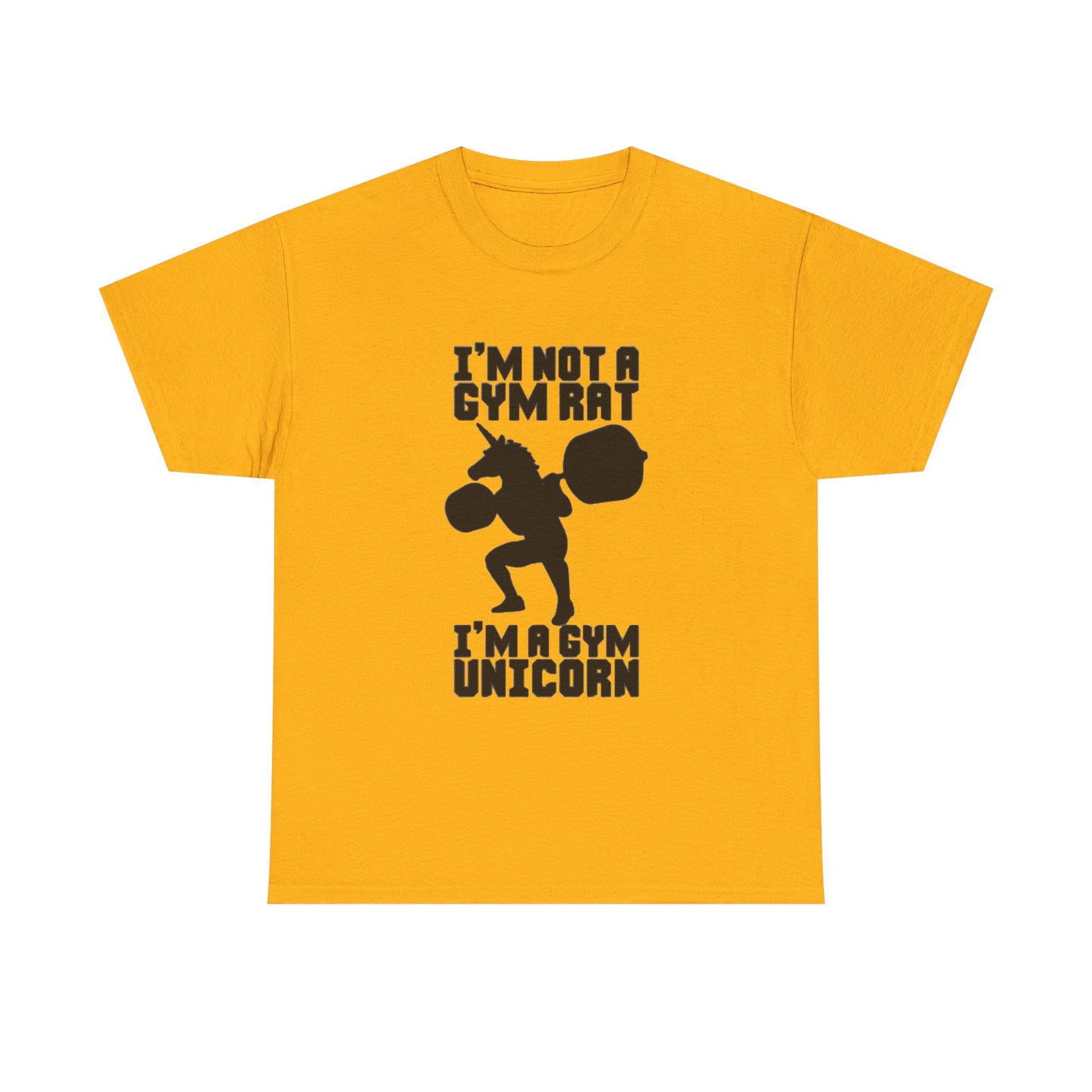 Gym Rat Shirt Funny Lifting Gear Workout Training Comedy Unisex Heavy Cotton Tee