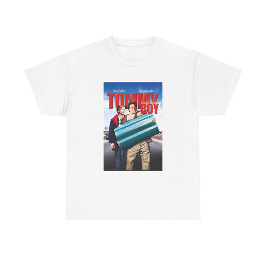 Tommy Boy Tshirt Chris Farley David Spade Retro Movie Poster Unisex Heavy Cotton