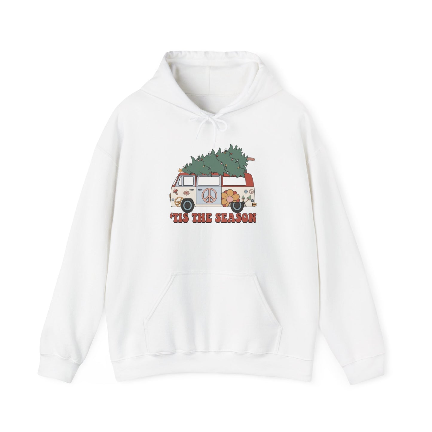 Tis The Season Christmas Graphic Hoodie Unisex Heavy Blend™ Hooded Sweatshirt