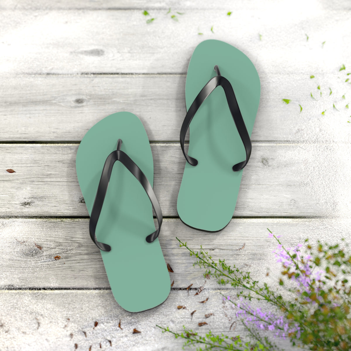 Mint Green Flip Flops, Sandals Slides, Summer Footwear, Brand New