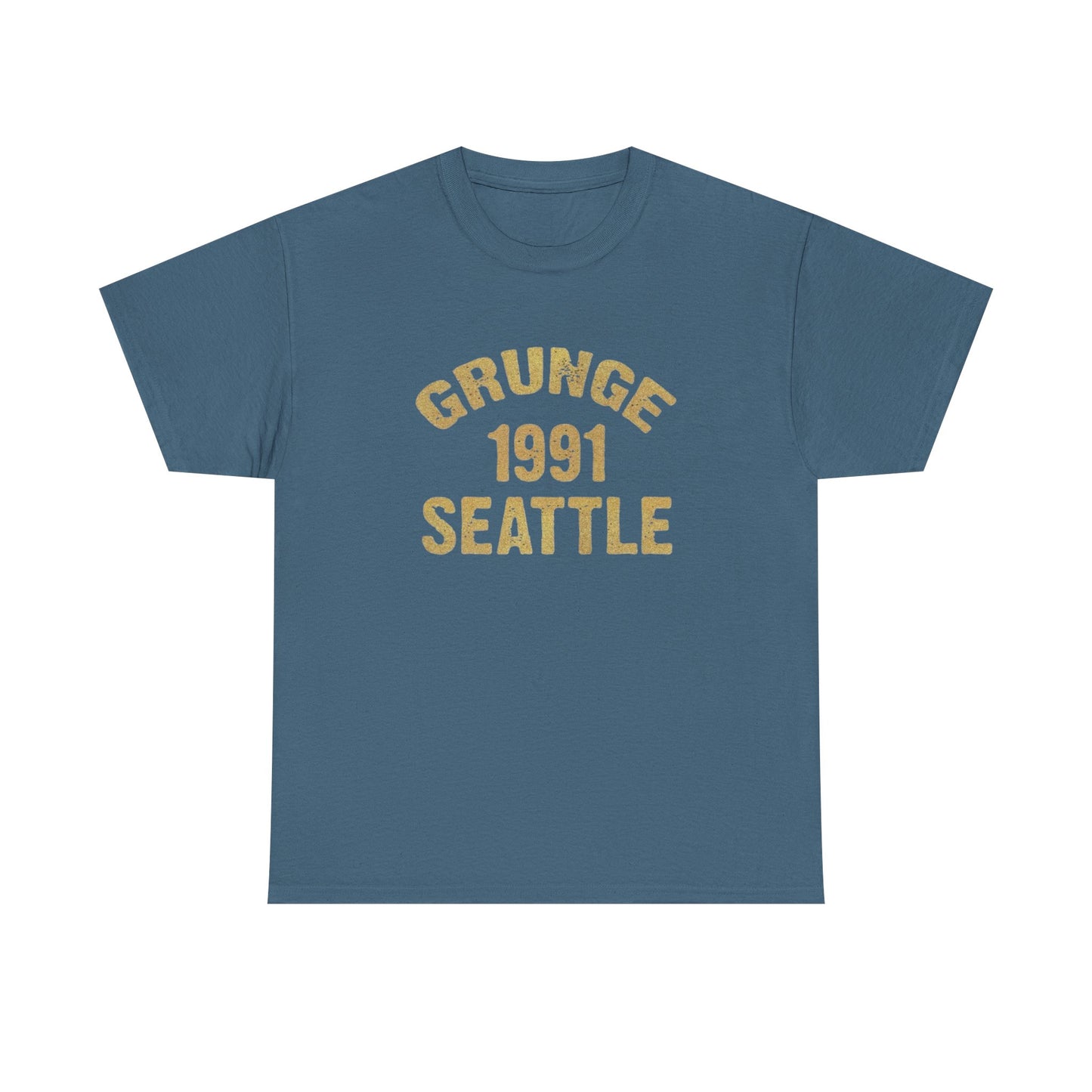 Grunge Seattle 90s Vintage Graphic T Shirt Unisex Heavy Cotton Tee