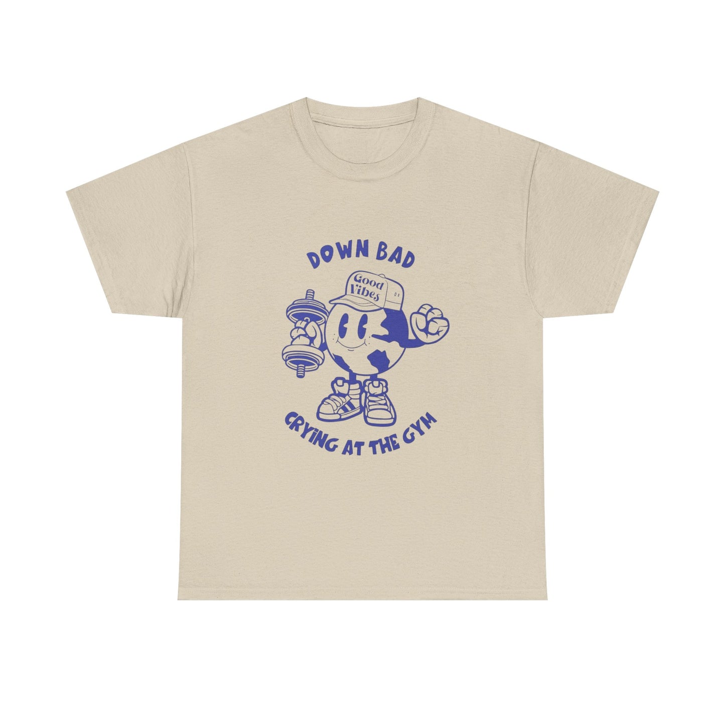 Down Bad Crying At The Gym Gear Graphic T Shirt Unisex Heavy Cotton Tee