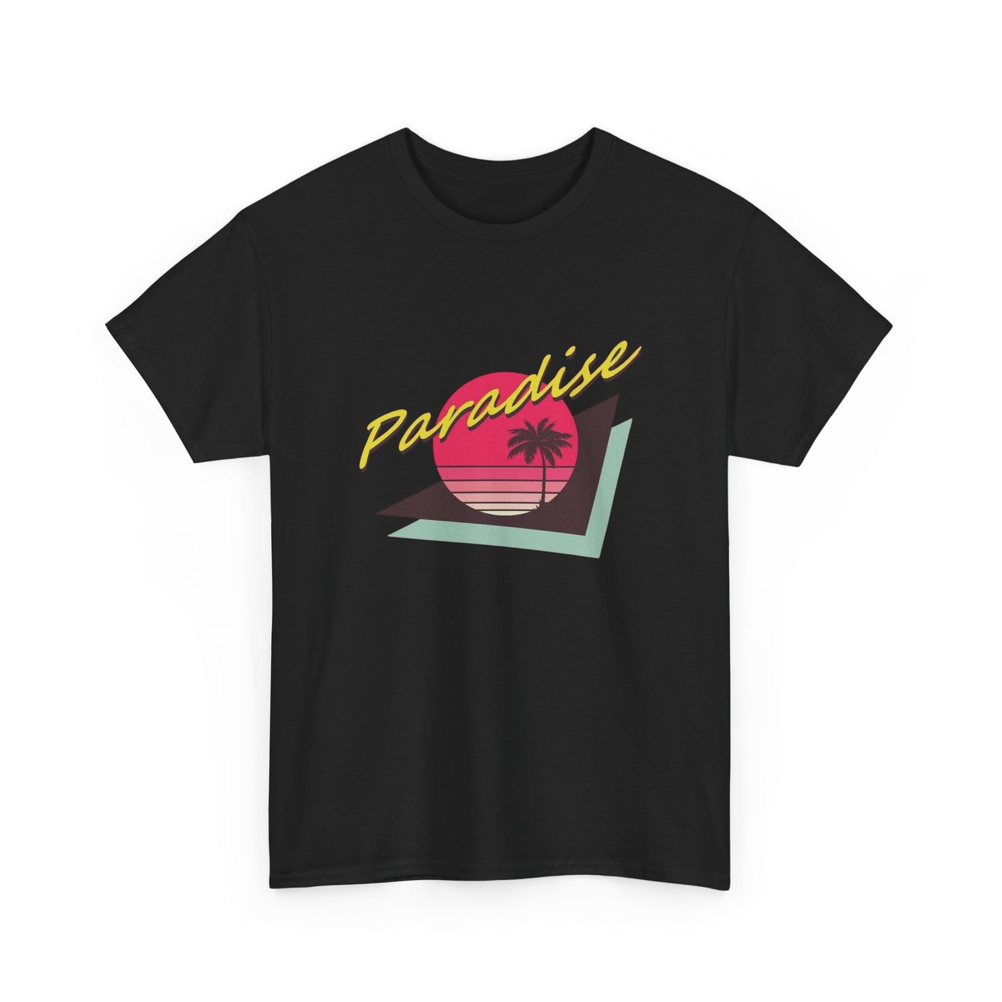 Paradise Retro Graphic T Shirt NEW Adult Unisex Heavy Cotton Tee