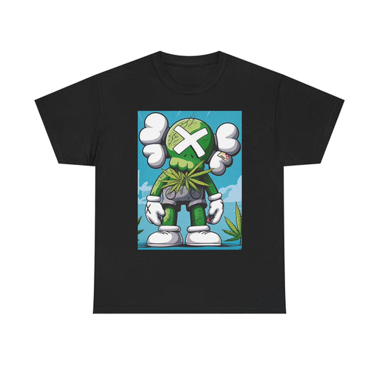 Weed Leaf Doll Graphic T Shirt Vintage Toy Retro Unisex Heavy Cotton Tee