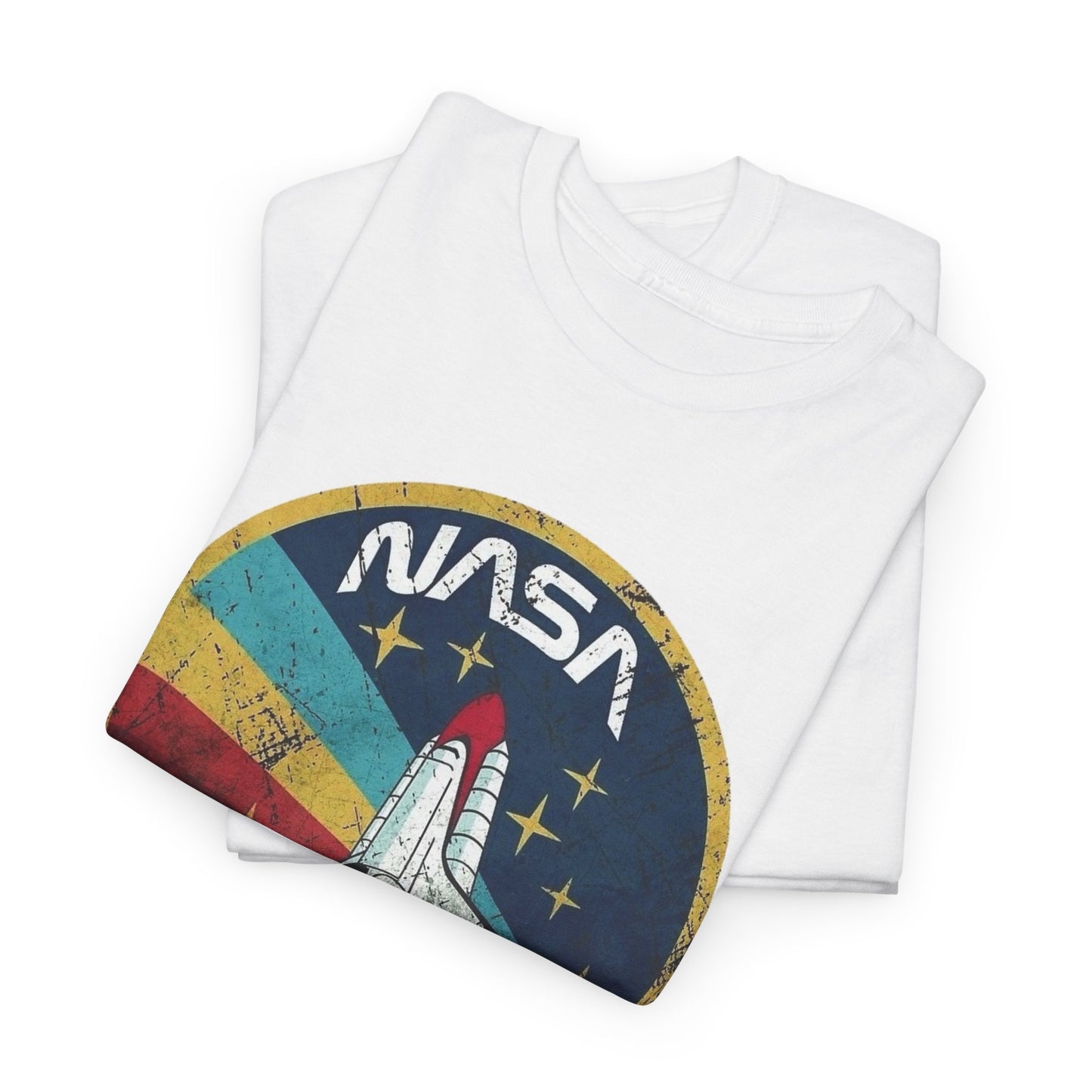 NASA Space Astronaut Vintage Graphic T Shirt Men's Heavy Cotton Tee