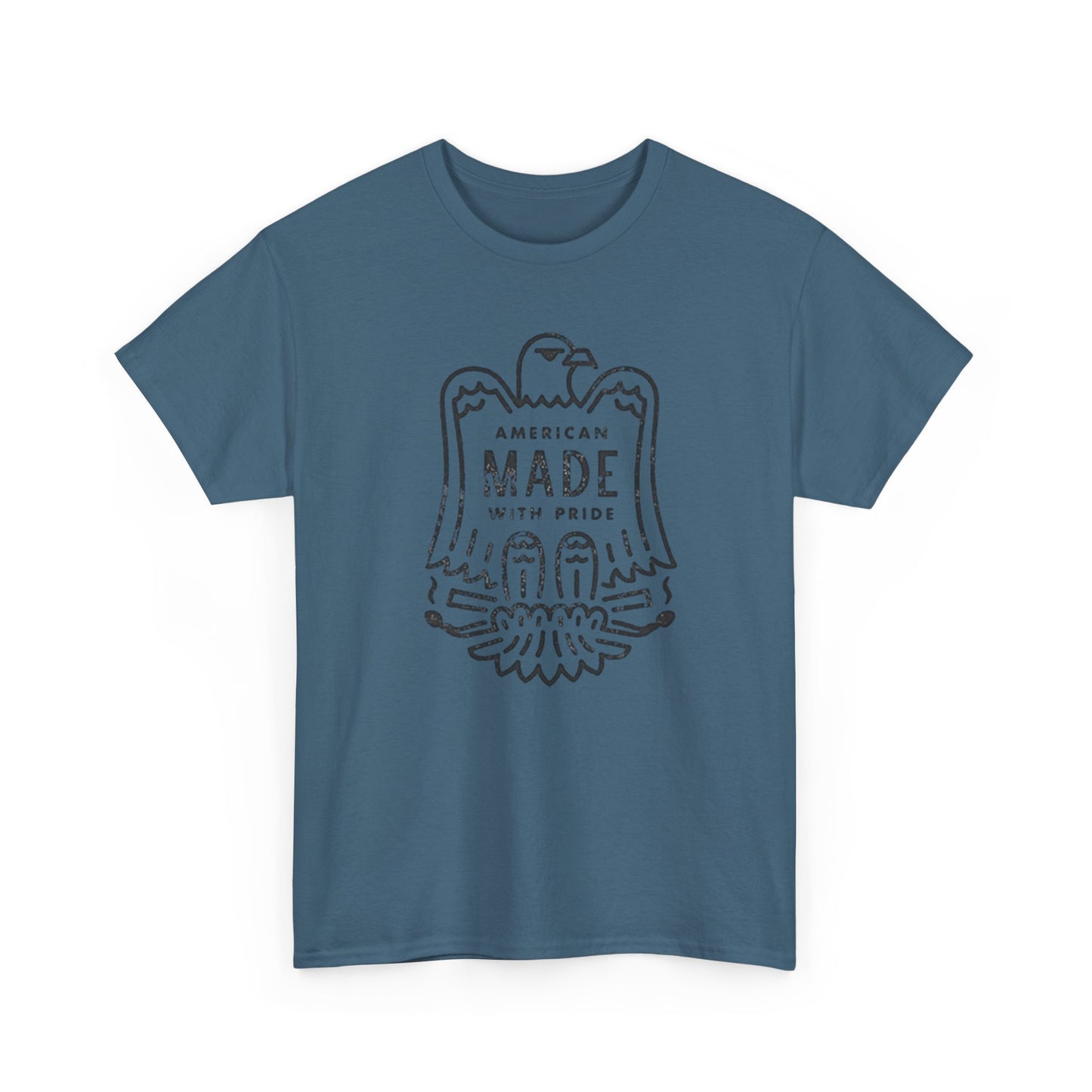 American Made With Pride Graphic T Shirt Unisex Heavy Cotton Tee Gift
