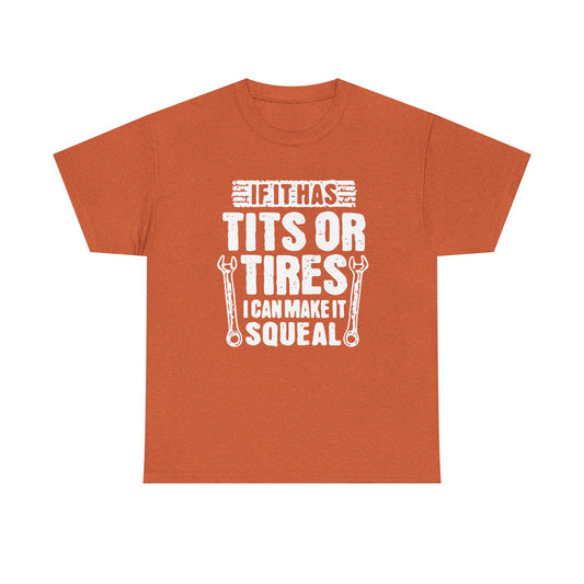 Tits Or Tires Funny Sex Jokes Graphic T Shirt NEW ADULT