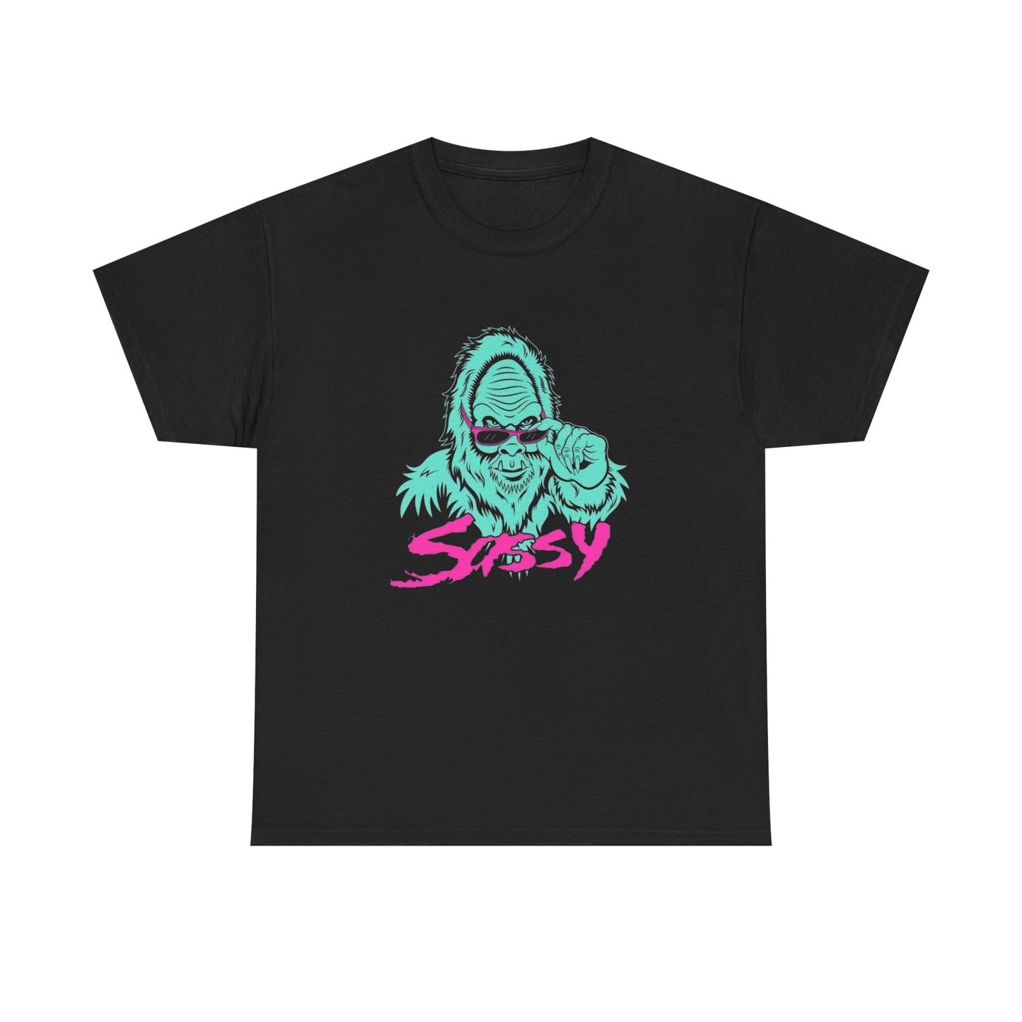 Sassy Bigfoot Funny Graphic T Shirt NEW Unisex Heavy Cotton Tee