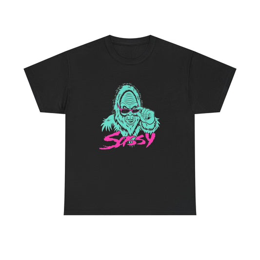 Sassy Bigfoot Funny Graphic T Shirt NEW Unisex Heavy Cotton Tee