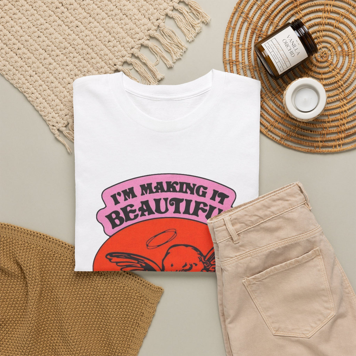 I'm Making It Beautiful Graphic T Shirt Men's Heavy Cotton Tee