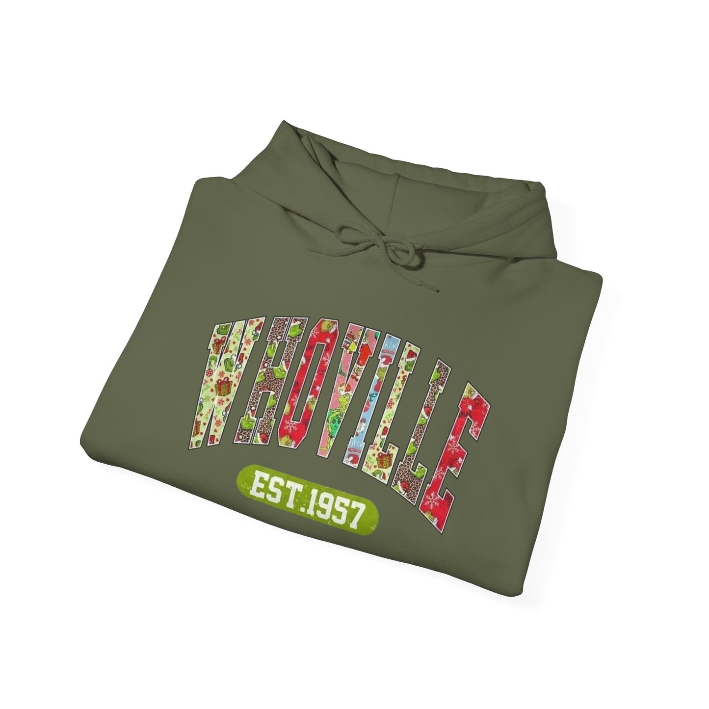 Whoville The Grinch Christmas Graphic Hoodie Heavy Blend™ Hooded Sweatshirt