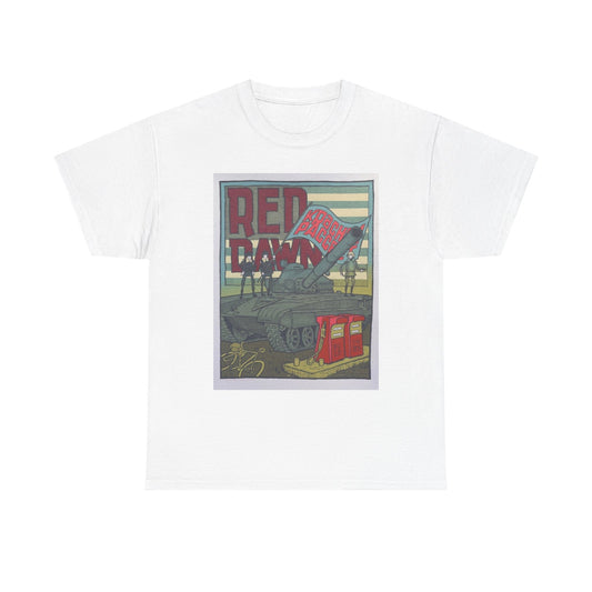 Red Dawn Graphic T Shirt Vintage Movie Poster Retro Unisex Heavy Cotton Tee