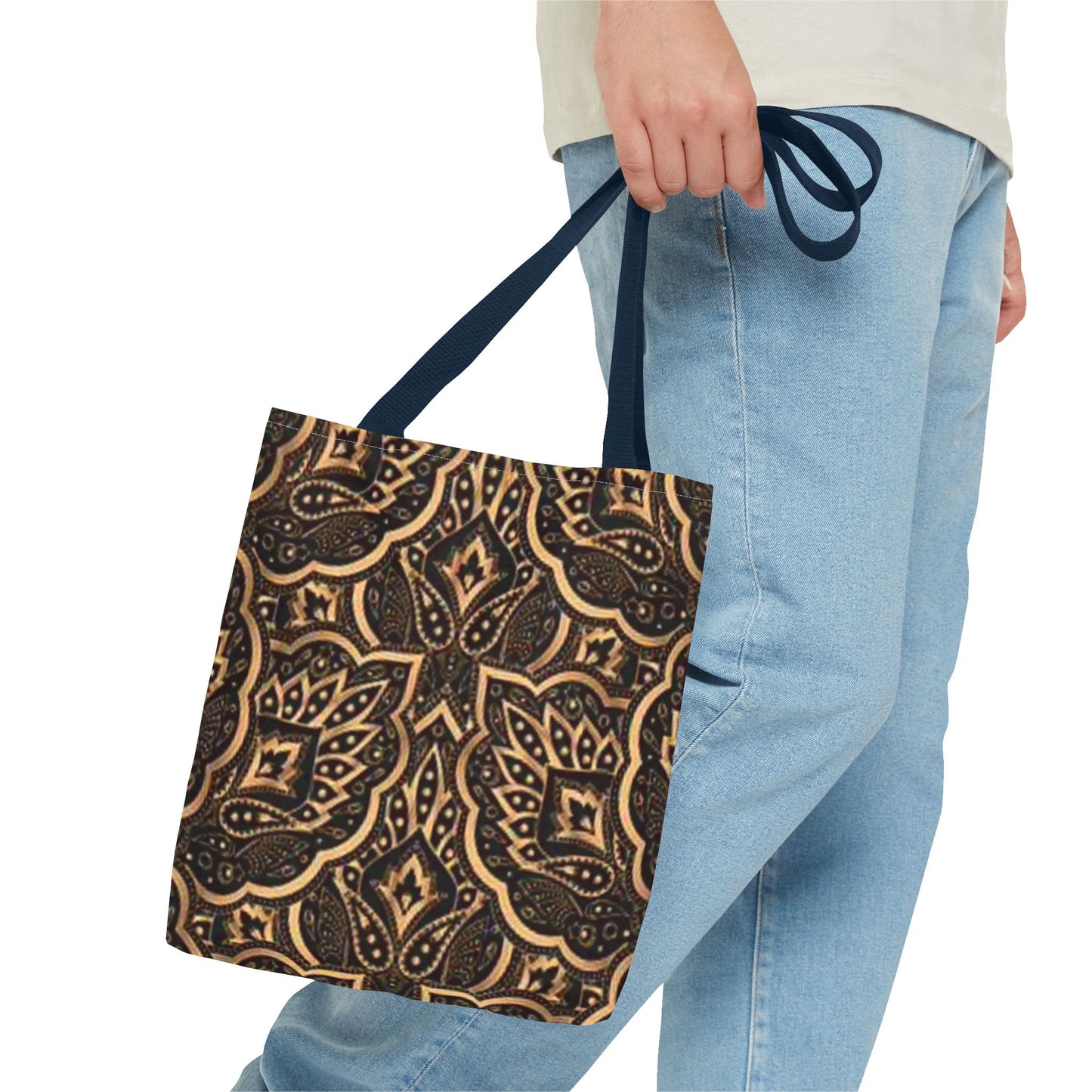 Gold And Black Graphic Multi Color BRAND NEW MODERN Tote Bag (AOP)