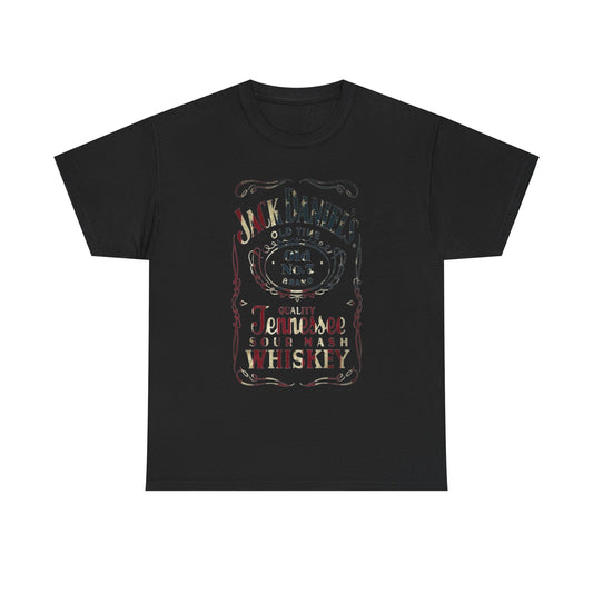 Jack Daniels American Flag Graphic T Shirt Unisex Heavy Cotton Tee NEW