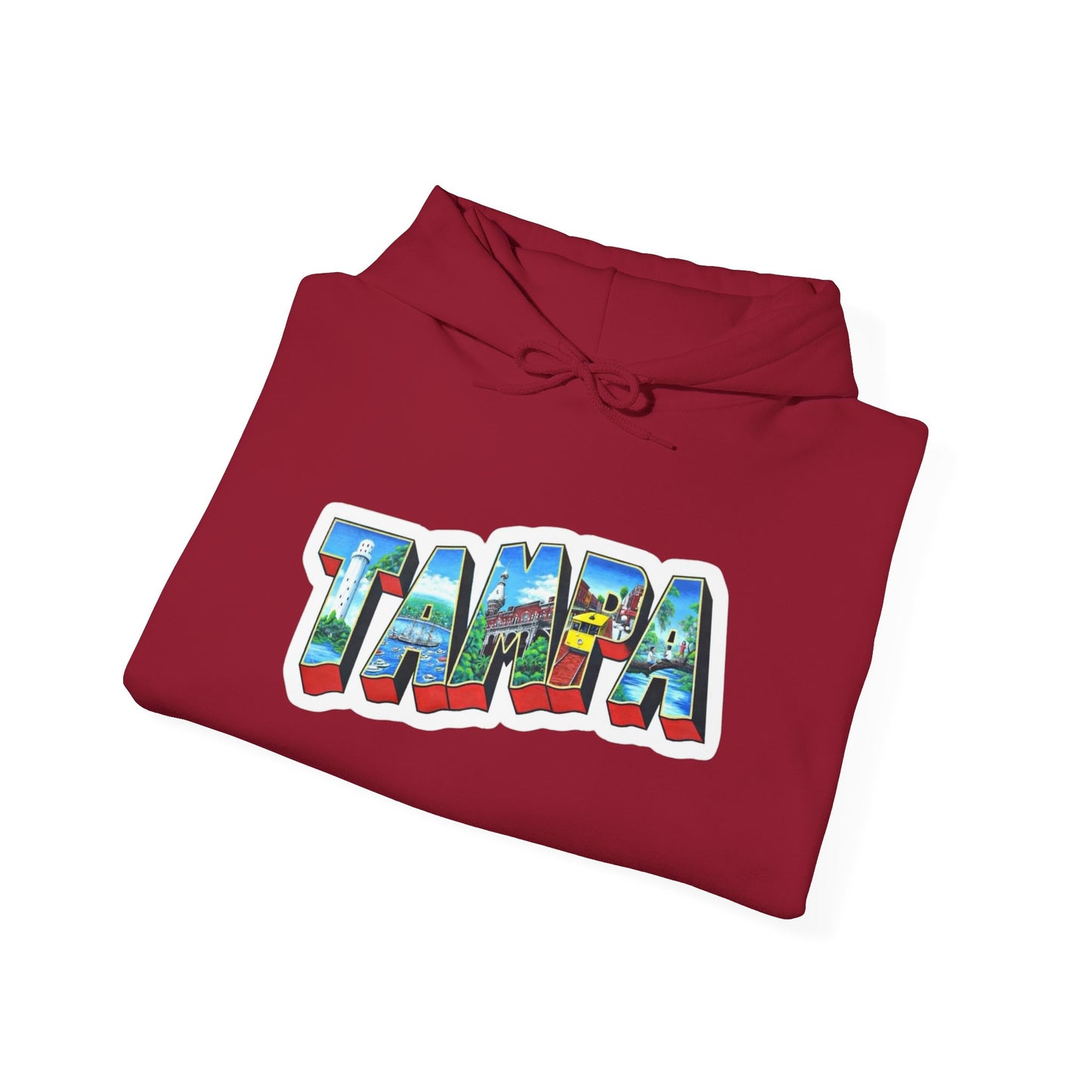 Tampa Florida Graphic Hoodie Unisex Heavy Blend™ Hooded Sweatshirt
