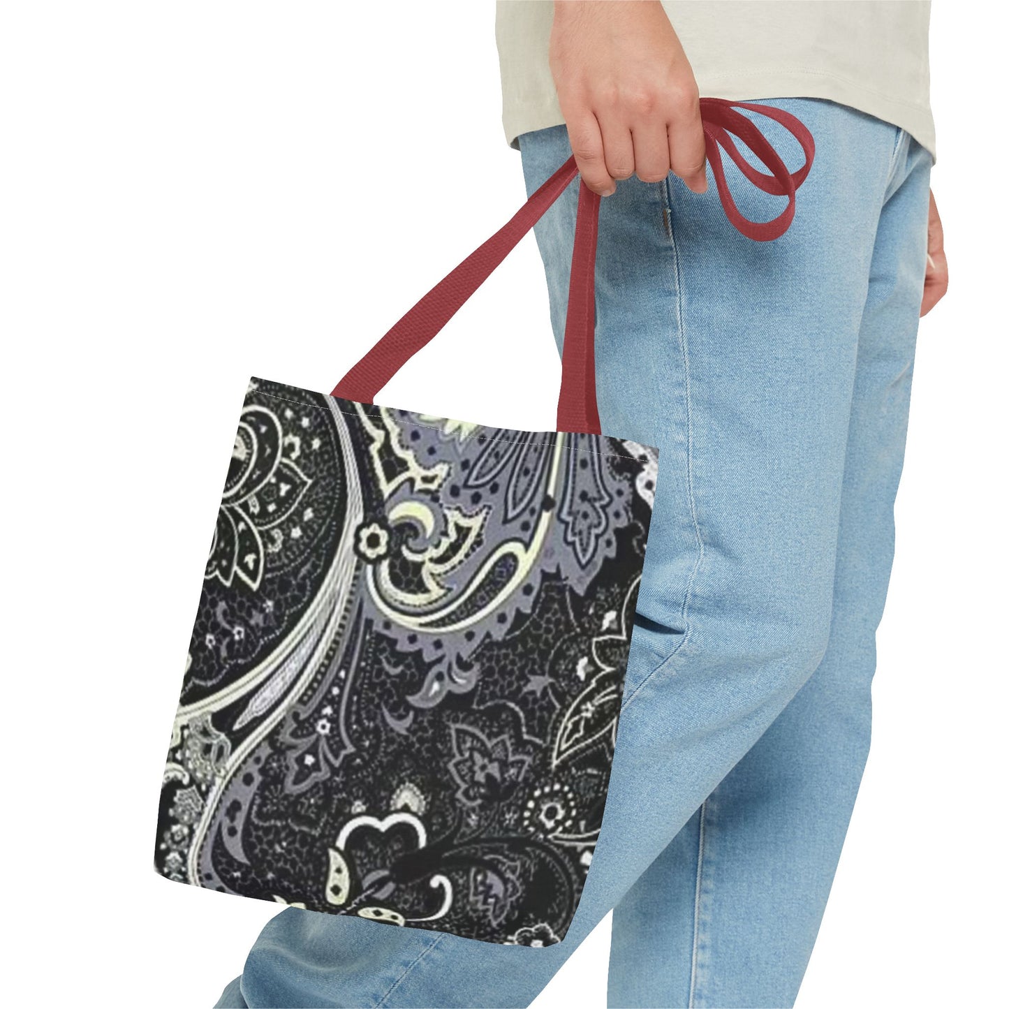 Black And Silver Pattern BRAND NEW Tote Bag (AOP)