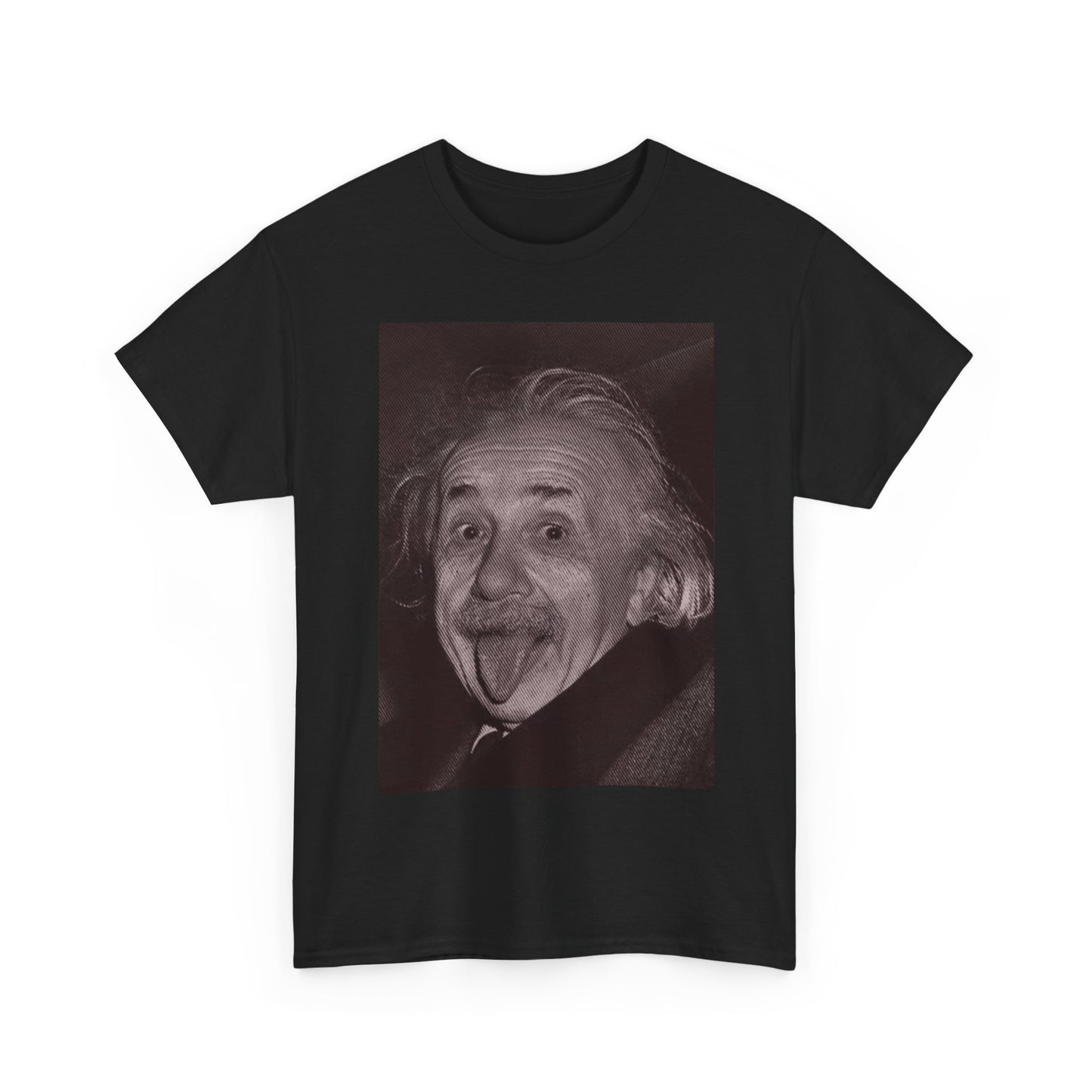 Albert Einstein Funny Shirt Retro Graphic Unisex Heavy Cotton Tee