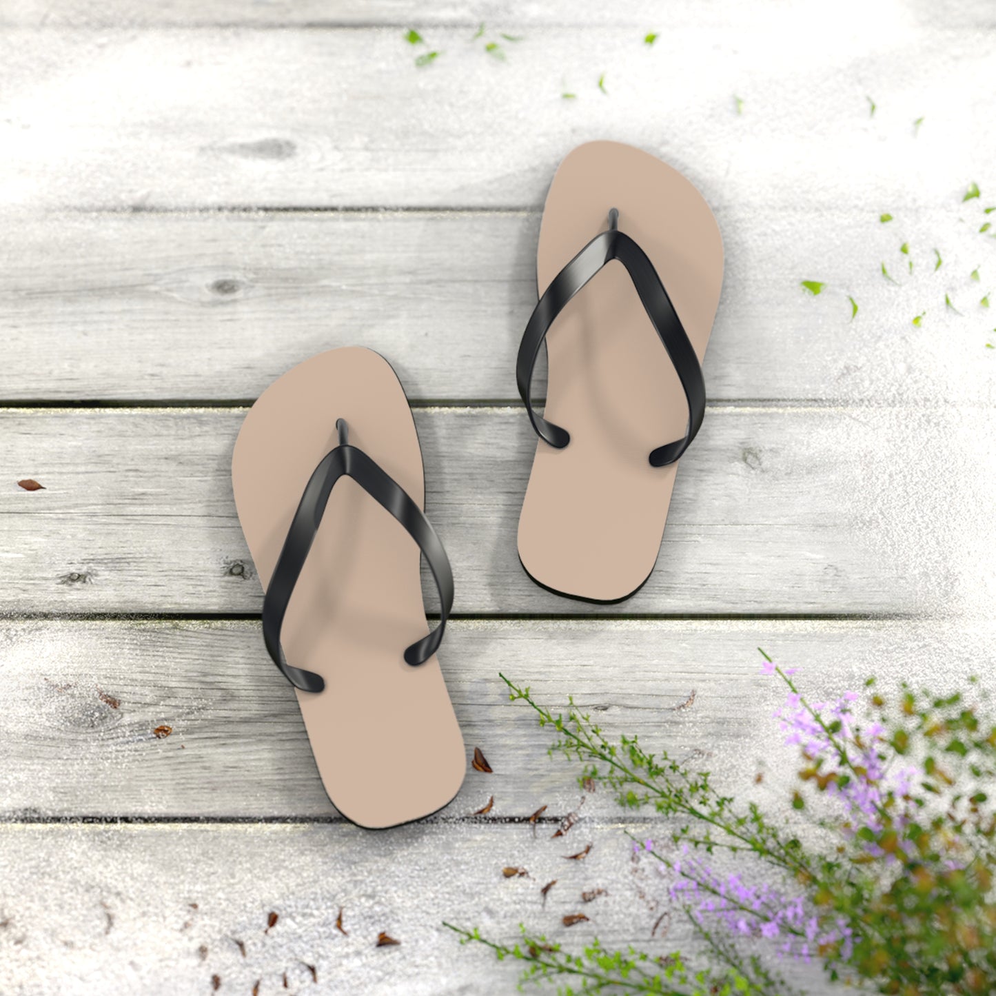 Tan Flip Flops, Sandals Slides, Summer Footwear, Brand New