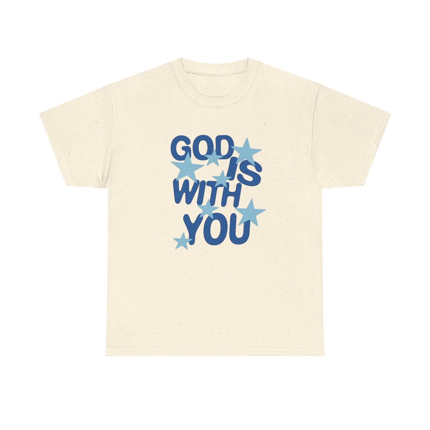 God Is With You Graphic T Shirt NEW Vintage Unisex Heavy Cotton Tee