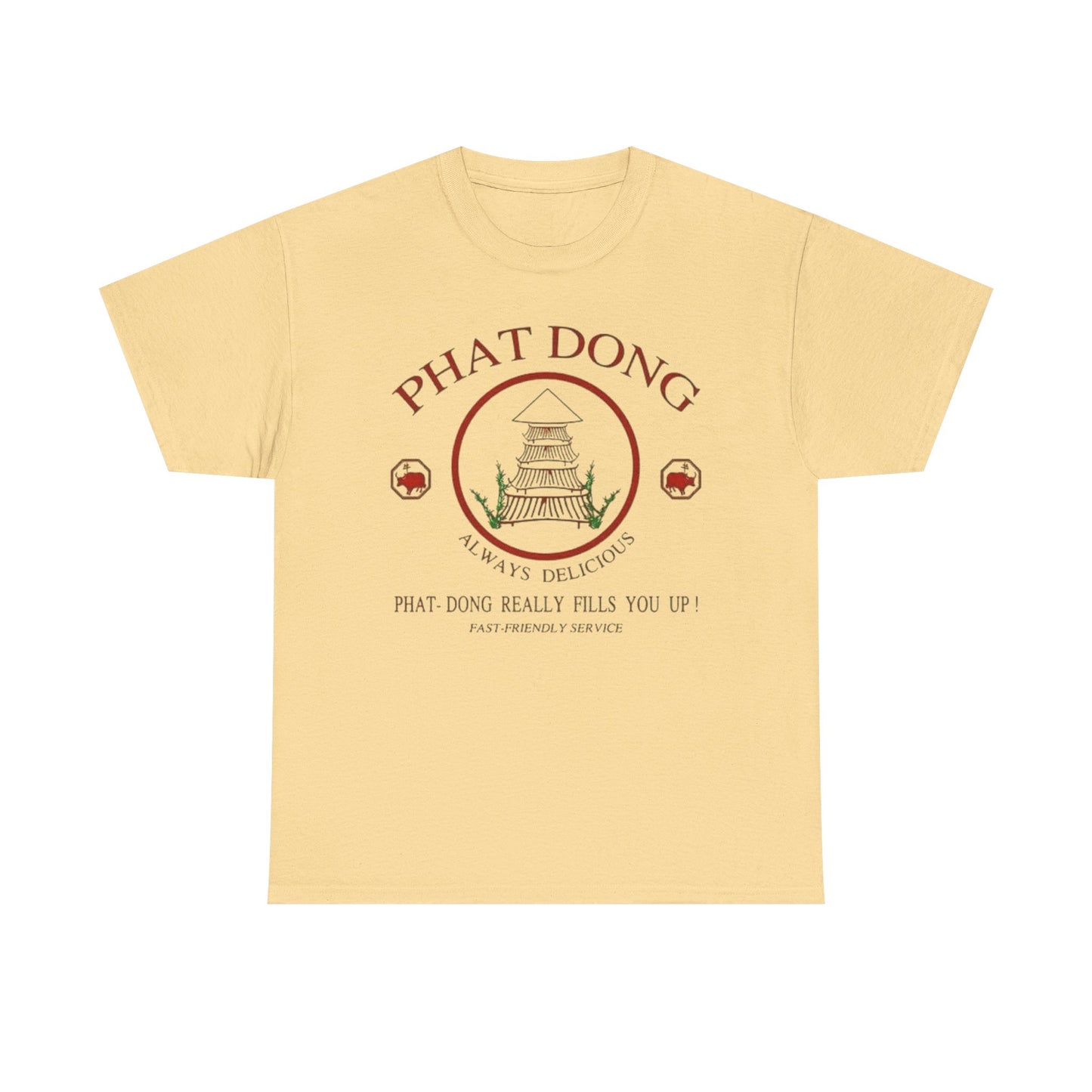 Phat Dong Funny Chinese Food Graphic T-Shirt Gift NEW Jokes  Heavy Cotton Tee