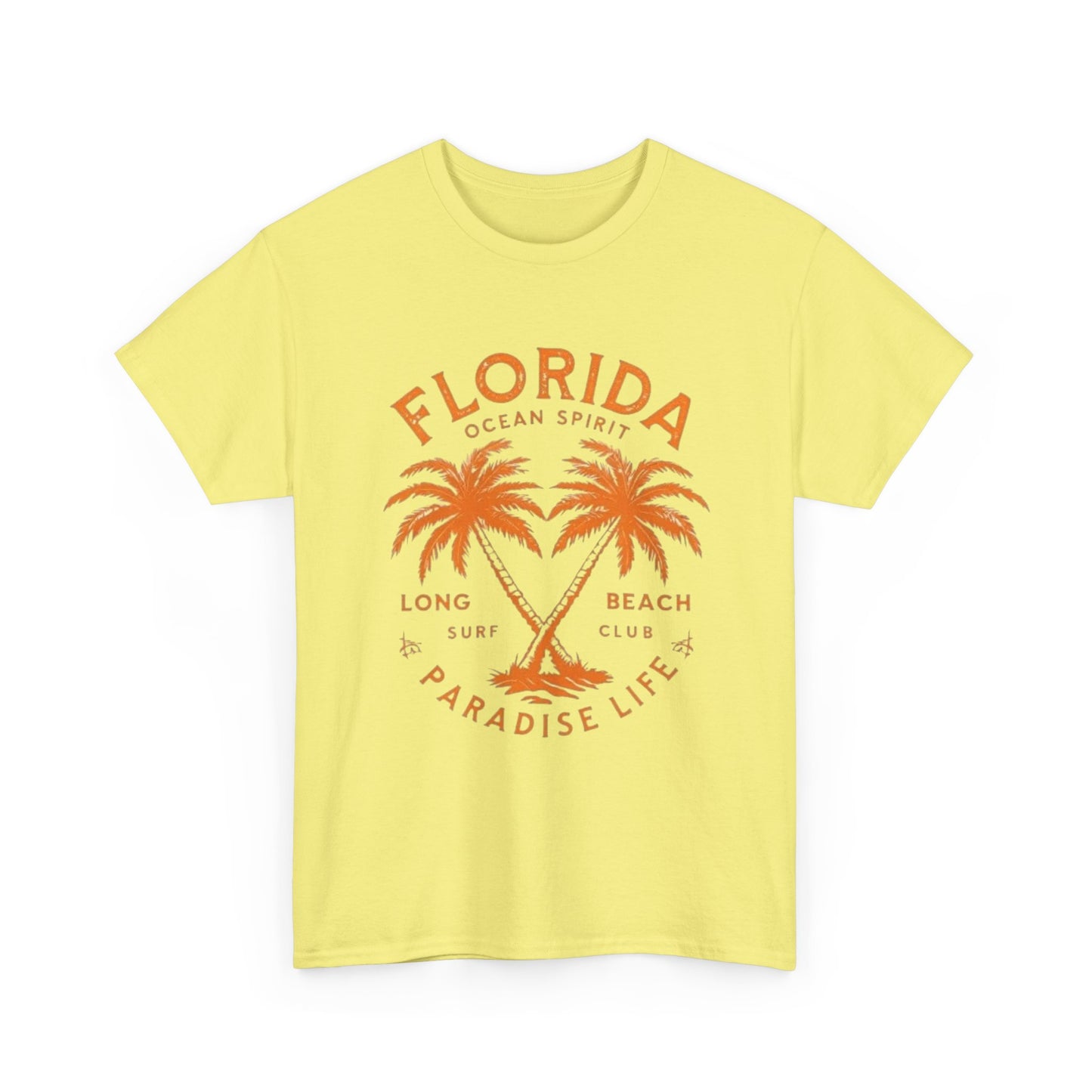 Florida Paradise Live Graphic T Shirt NEW Unisex Heavy Cotton Tee