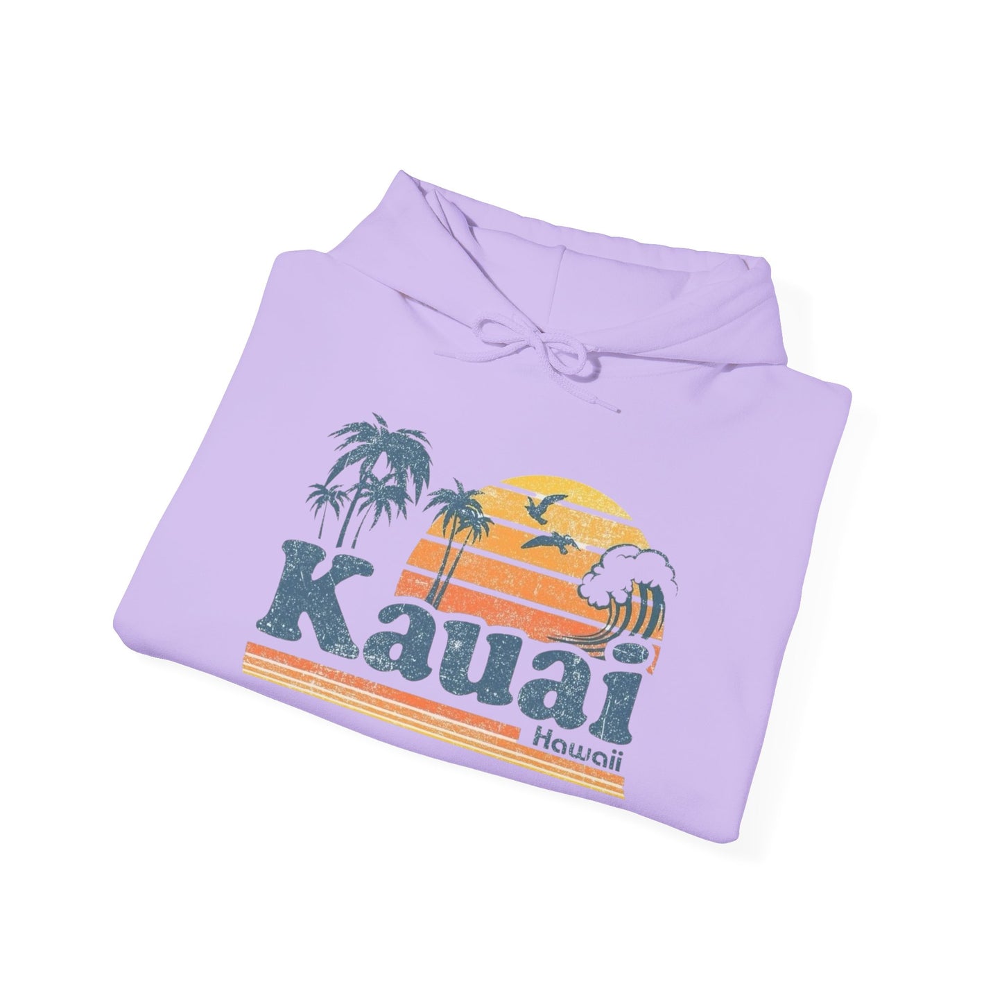 Kauai Hawaii Graphic Hoodie Unisex Heavy Blend™ Hooded Sweatshirt