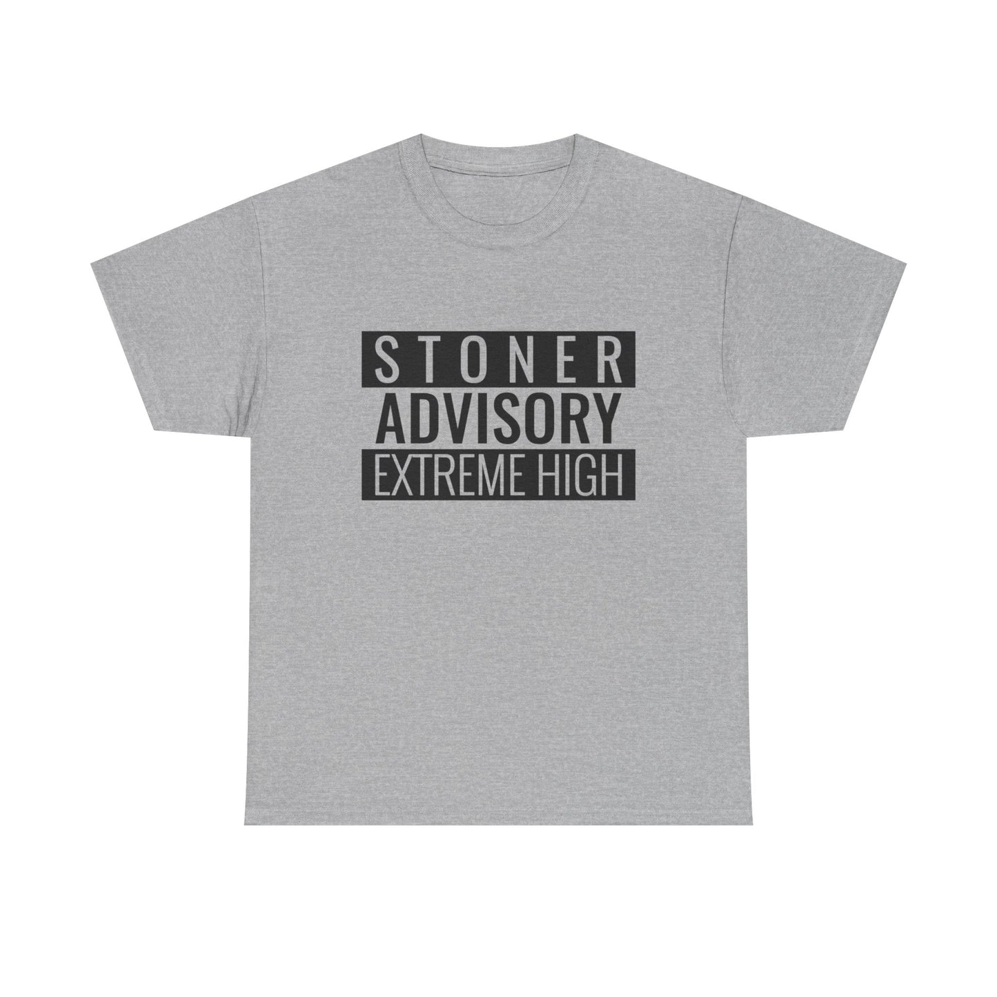 Stoner Advisory Funny T-Shirt Unisex Heavy Cotton Tee Gift New