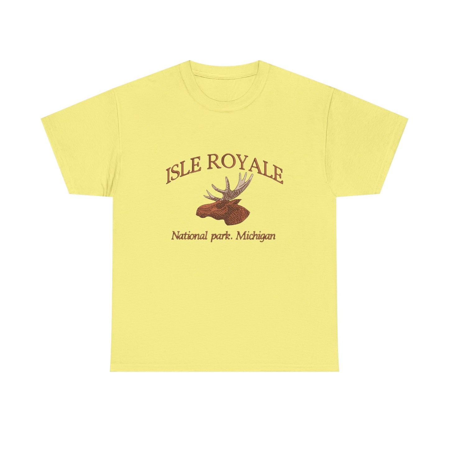 Isle Royale Michigan Graphic T Shirt NEW Unisex Heavy Cotton Tee