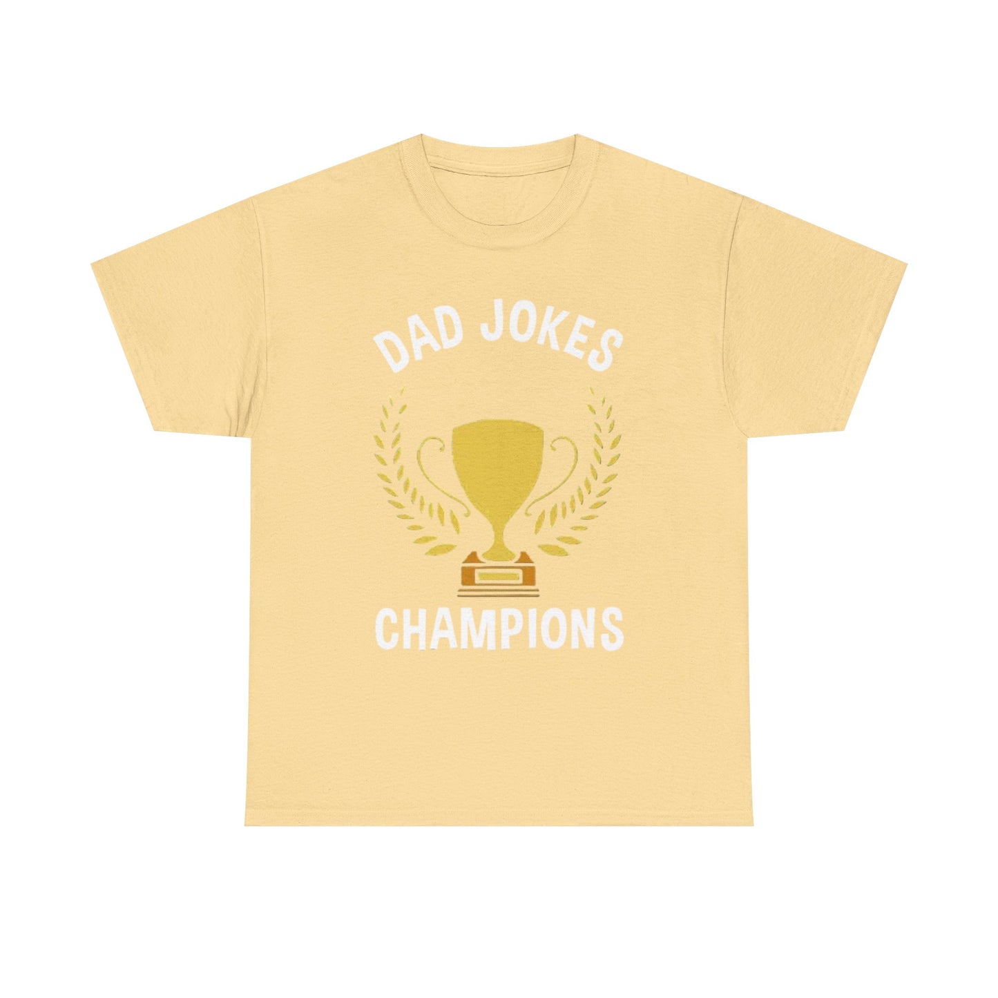 Dad Jokes Champion T SHIRT Retro Funny Jokes GIFT Unisex Heavy Cotton Tee