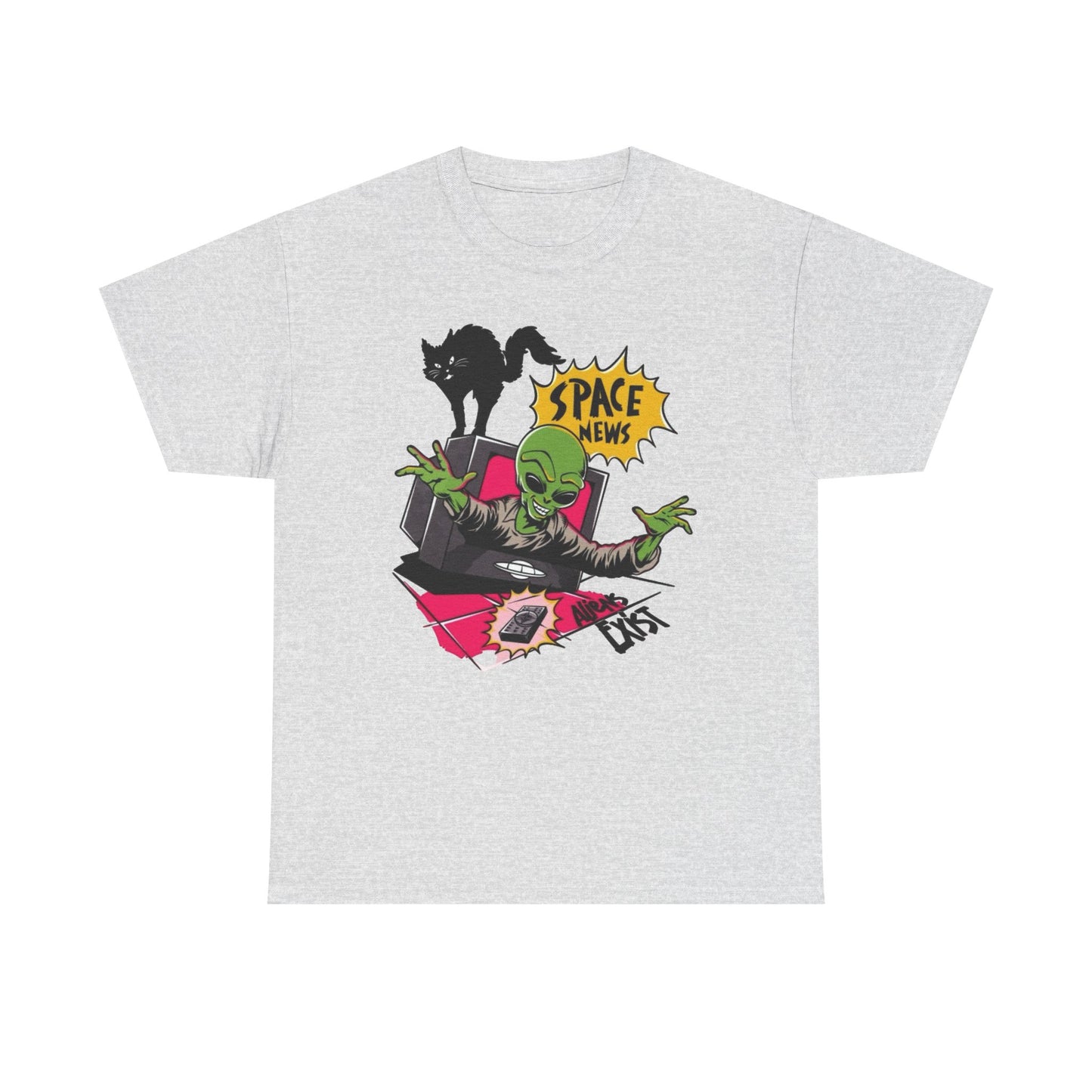 Space News Aliens Exist Graphic T Shirt NEW ADULT TEE VINTAGE