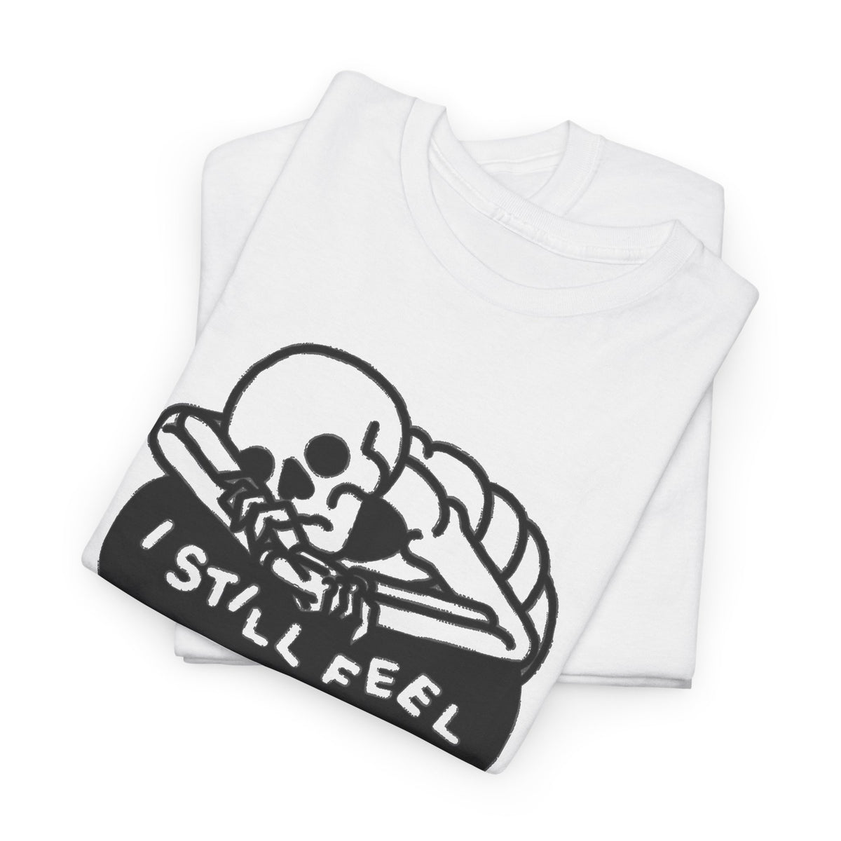 I Still Feel A Bit Messed Up Life Graphic Retro T-Shirt Men's Tee