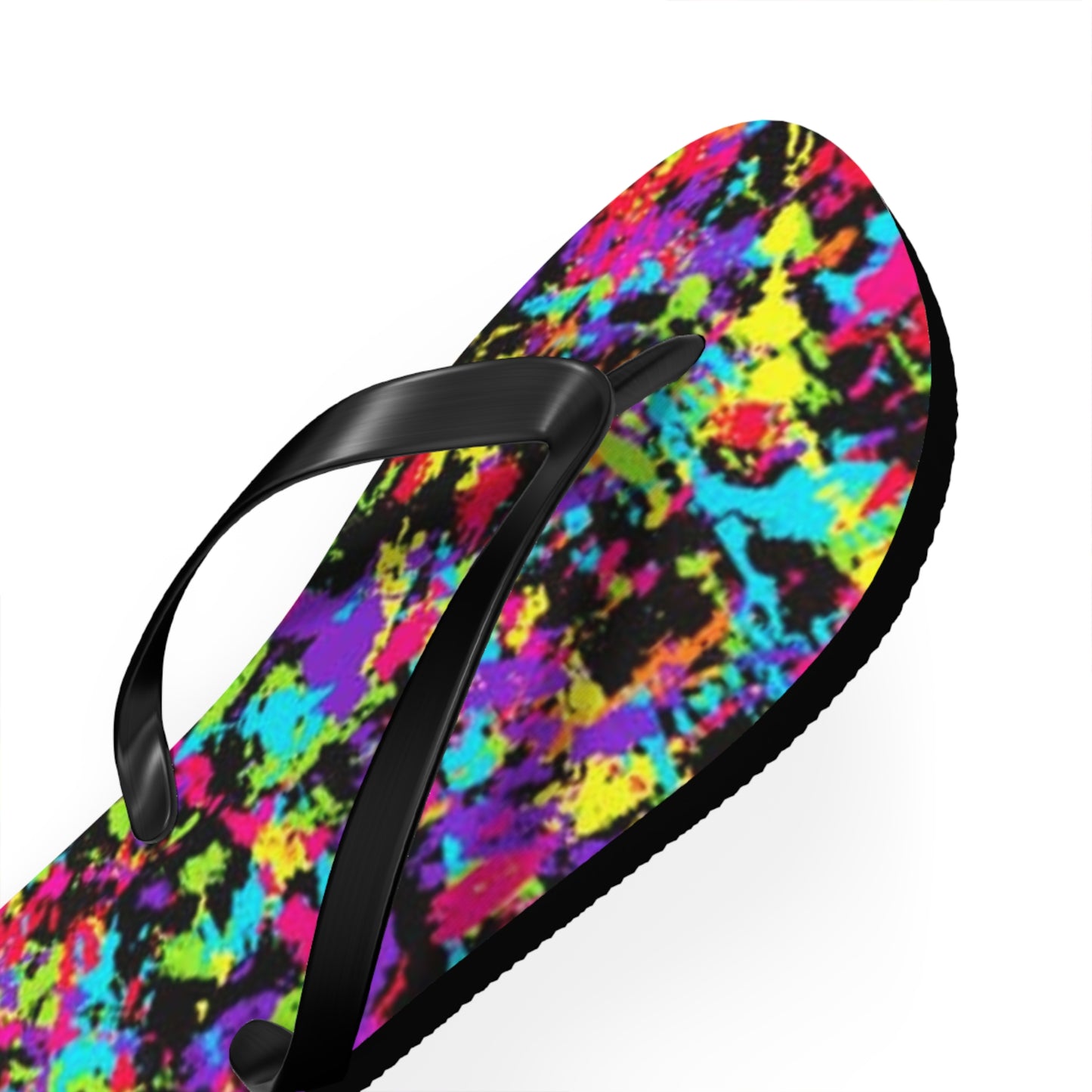 90s Retro Paint Flip Flops, Sandals Slides, Summer Footwear, Brand New