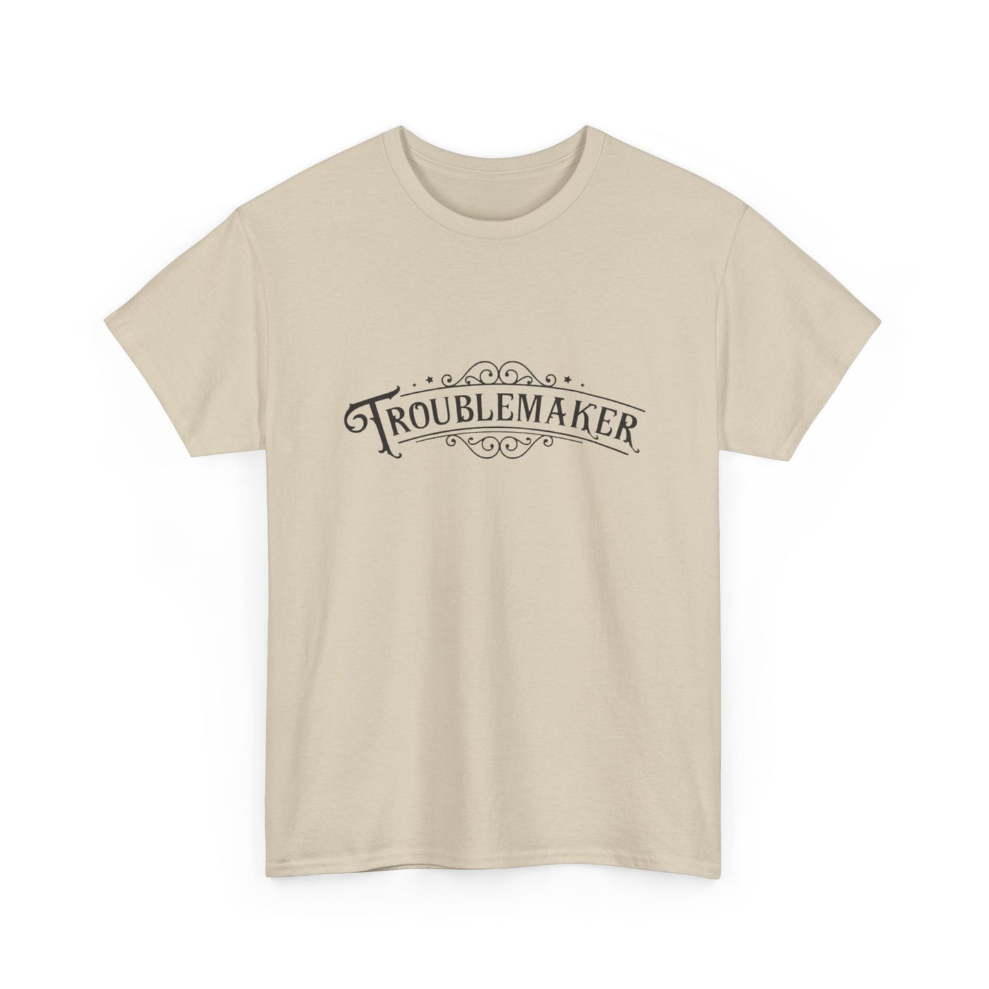 Trouble Maker Funny Graphic T Shirt Unisex Heavy Cotton Tee