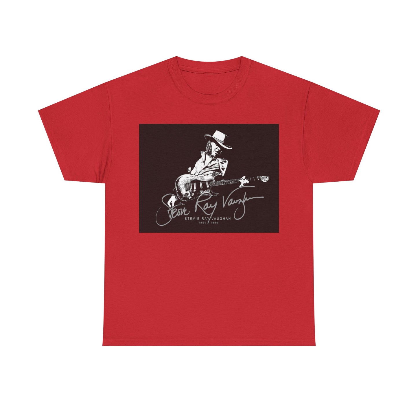 Stevie ray vaughn T-shirt Vintage retro rock album Unisex Heavy Cotton Tee