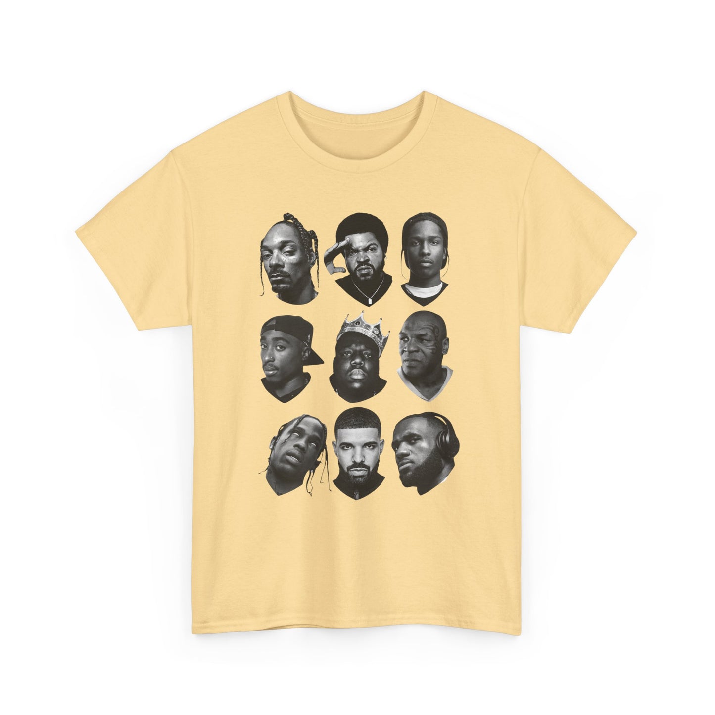 Hip Hop Legends Rap Vintage Graphic T Shirt NEW Unisex Heavy Cotton Tee