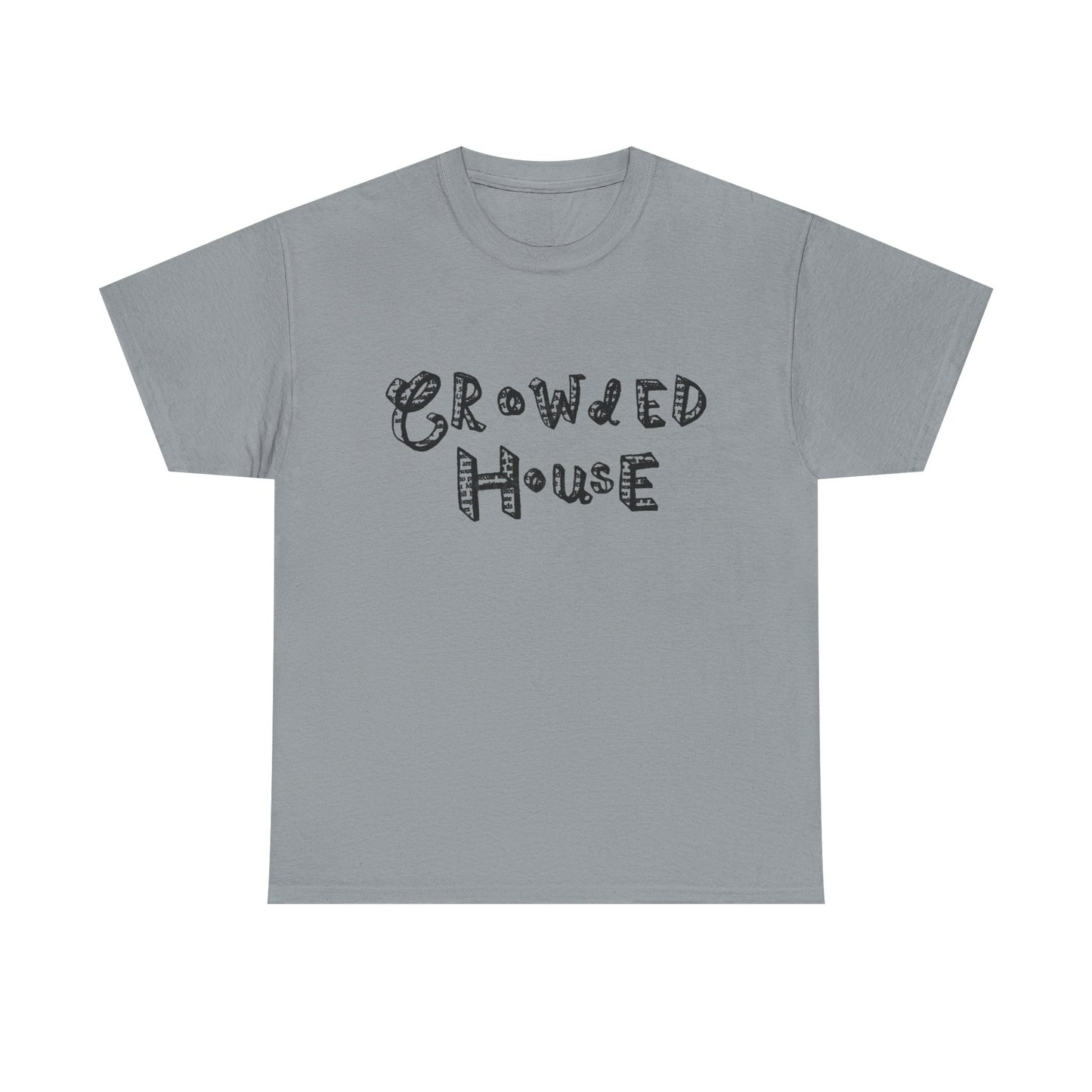 Crowded House Retro Graphic T Shirt NEW Unisex Heavy Cotton Tee