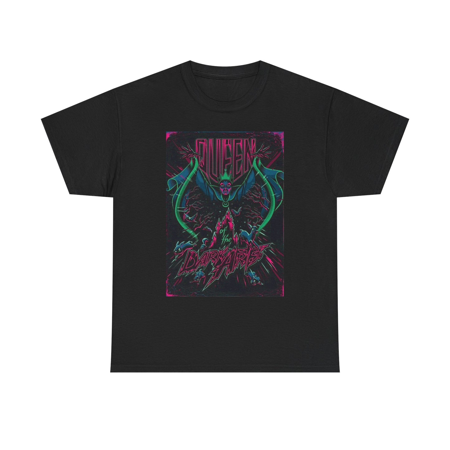 Queen Of The Dark Arts Graphic T Shirt Retro Art Unisex Heavy Cotton Tee