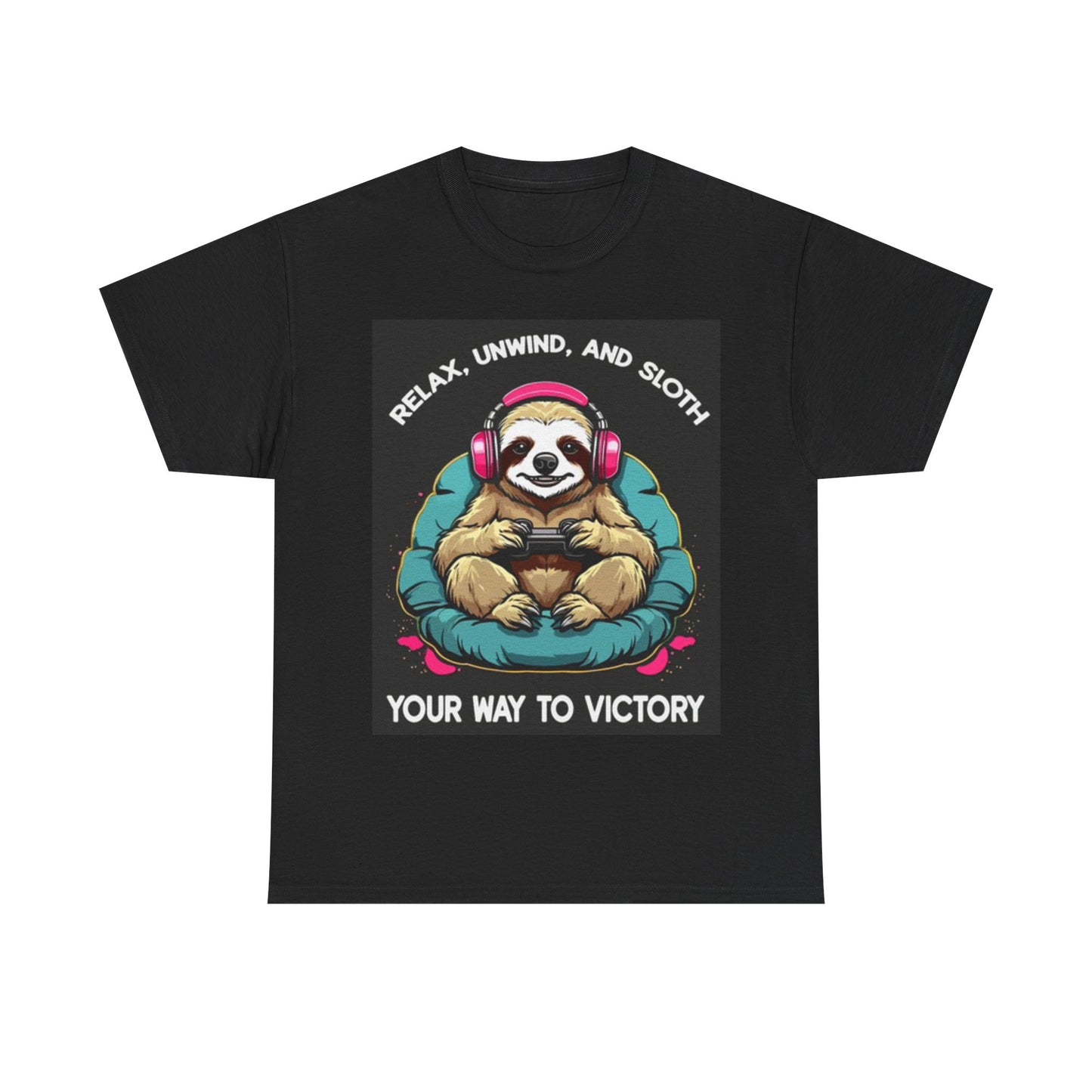 Slothing Video Games Shirt Funny Gaming Gamer Unisex Heavy Cotton Tee