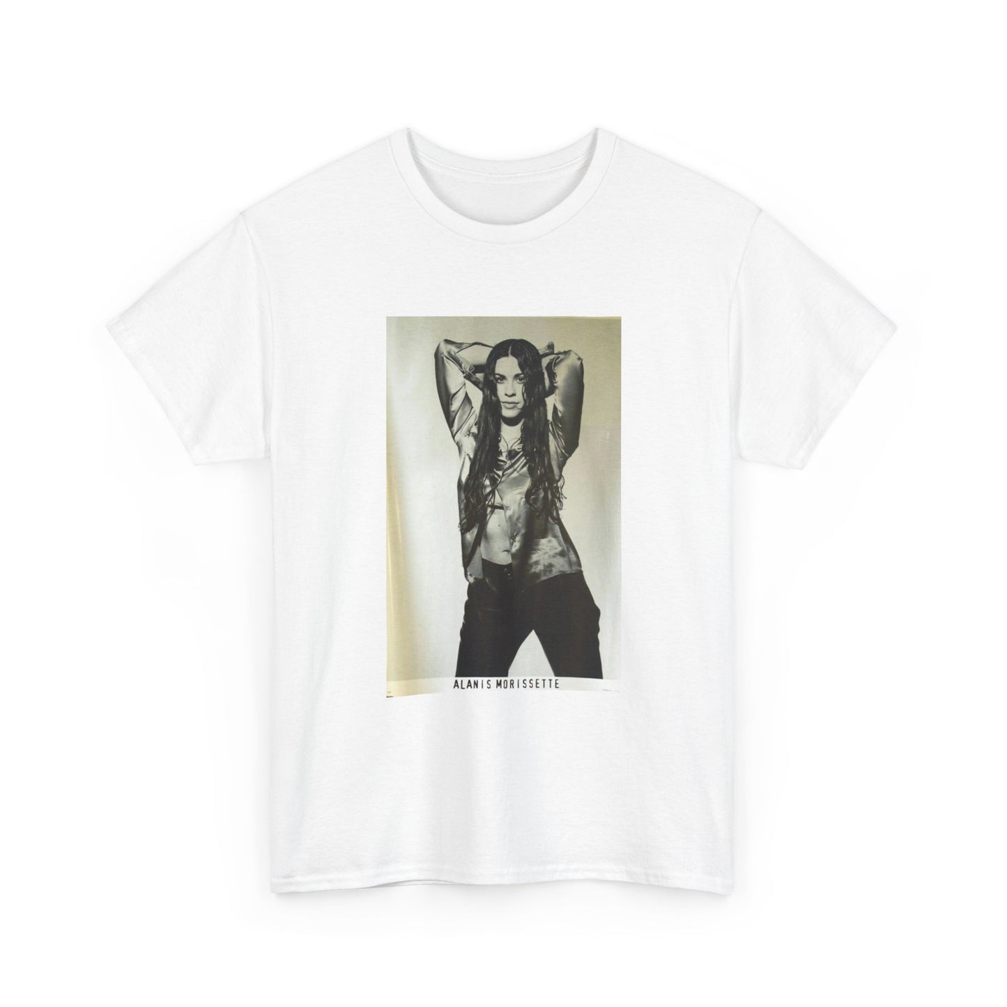 Alanis Morissette T Shirt Retro Poster Pop Rock 90s Vintage Unisex Heavy Cotton