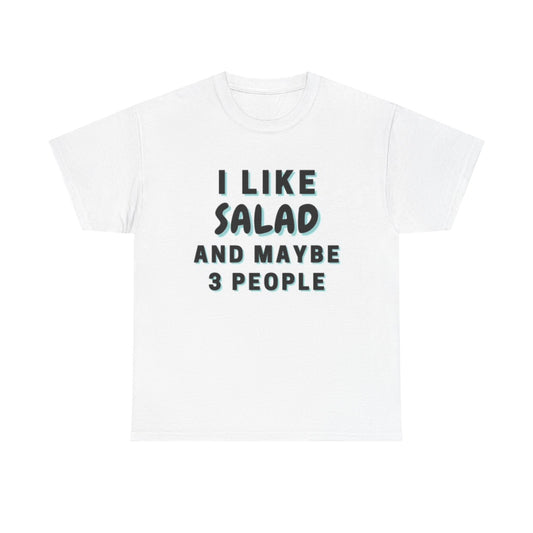 I Like Salad Graphic T Shirt Funny Graphic Dietitian Unisex Heavy Cotton Tee