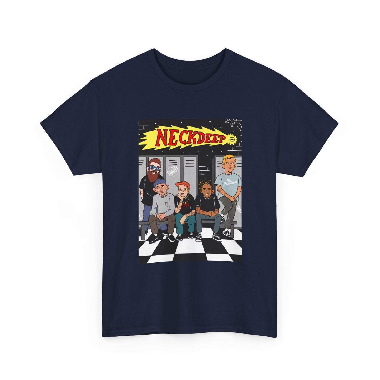 Neck Deep Tshirt Punk Rock UK retro Album art Unisex Heavy Cotton Tee