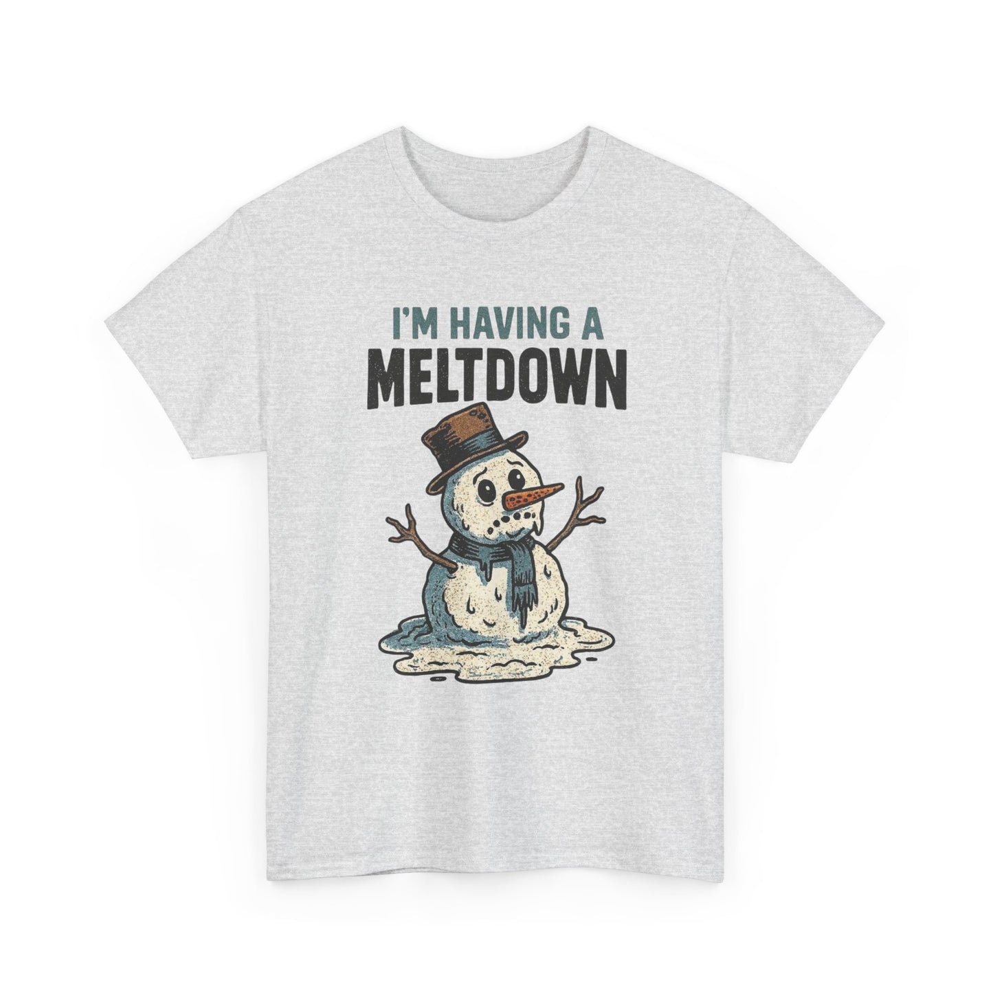 I'm Having A Meltdown Frosty Snowman Christmas Graphic T Shirt ADULT NEW