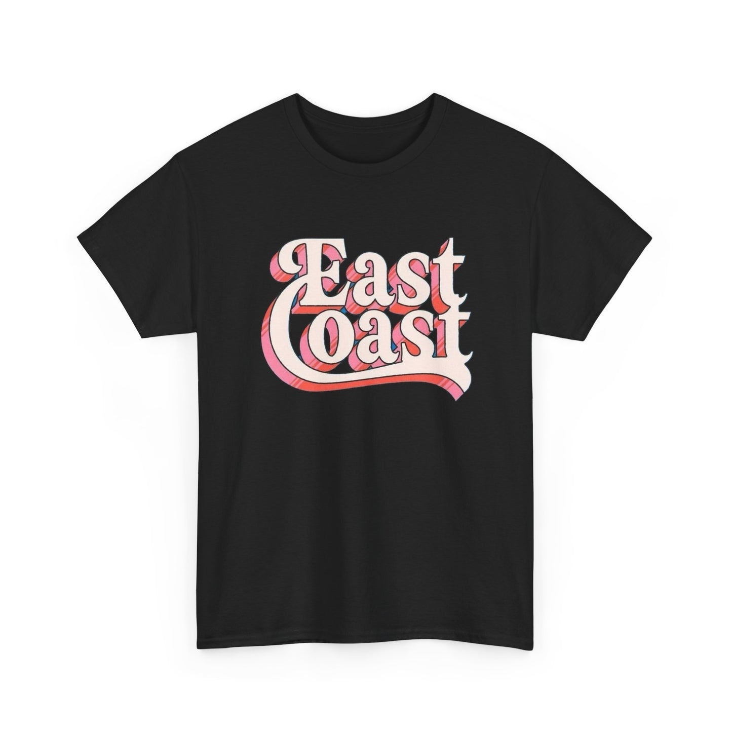 East Coast Graphic T-Shirt Unisex Heavy Cotton Tee Gift NEW
