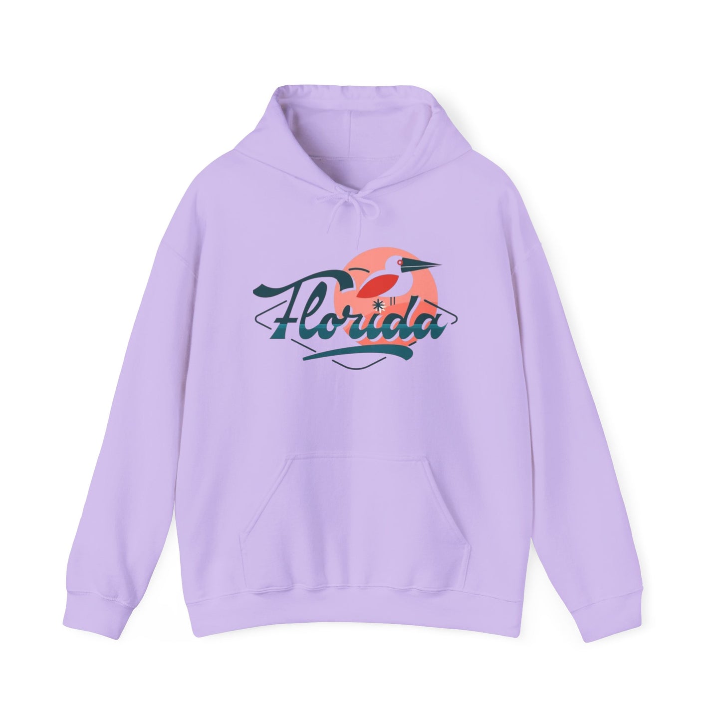 Florida Pelican Graphic Hoodie NEW Tropical Unisex Heavy Blend Hooded Sweatshirt