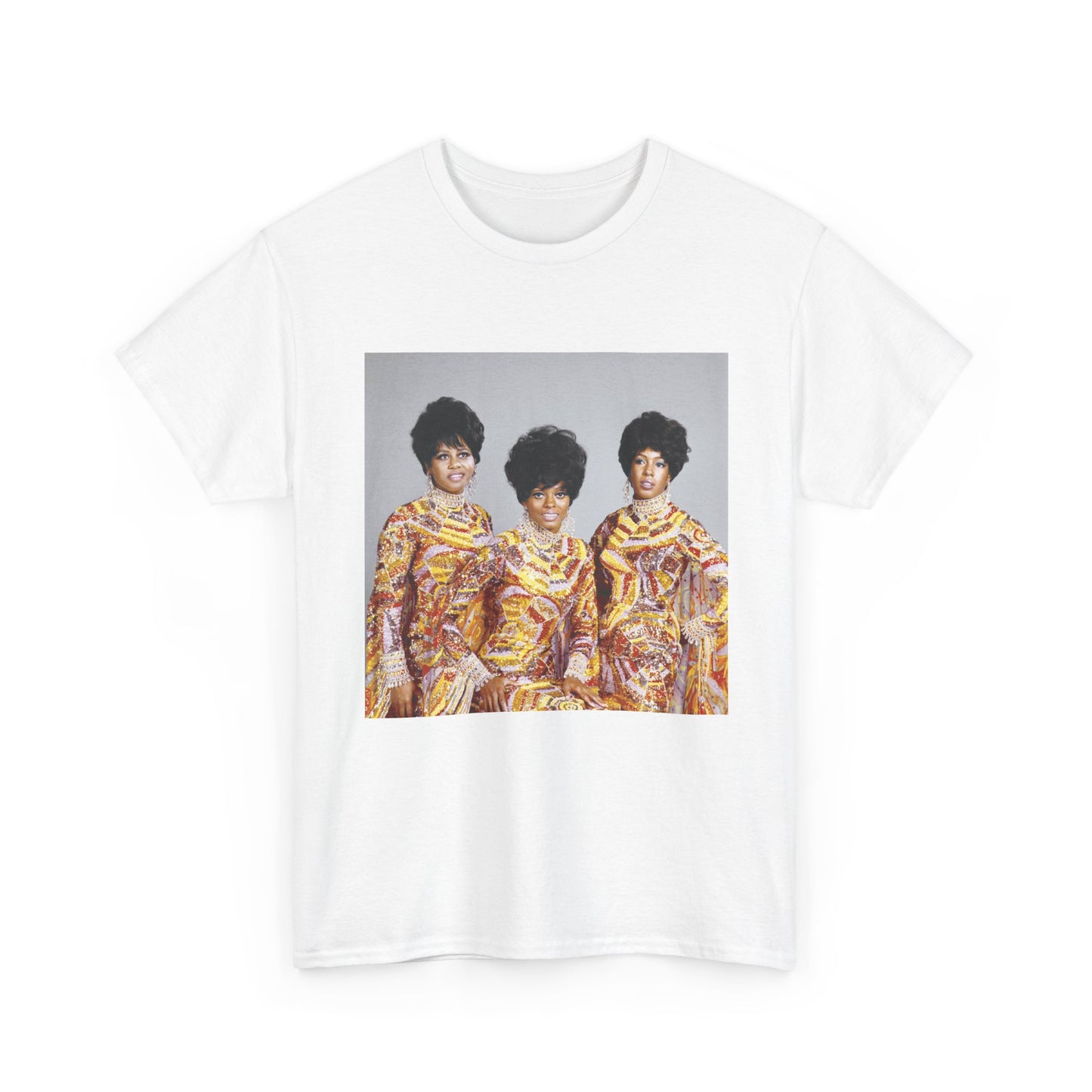 The Supremes Tshirt  Diana Ross Retro Poster Unisex Heavy Cotton Tee Vintage 80s